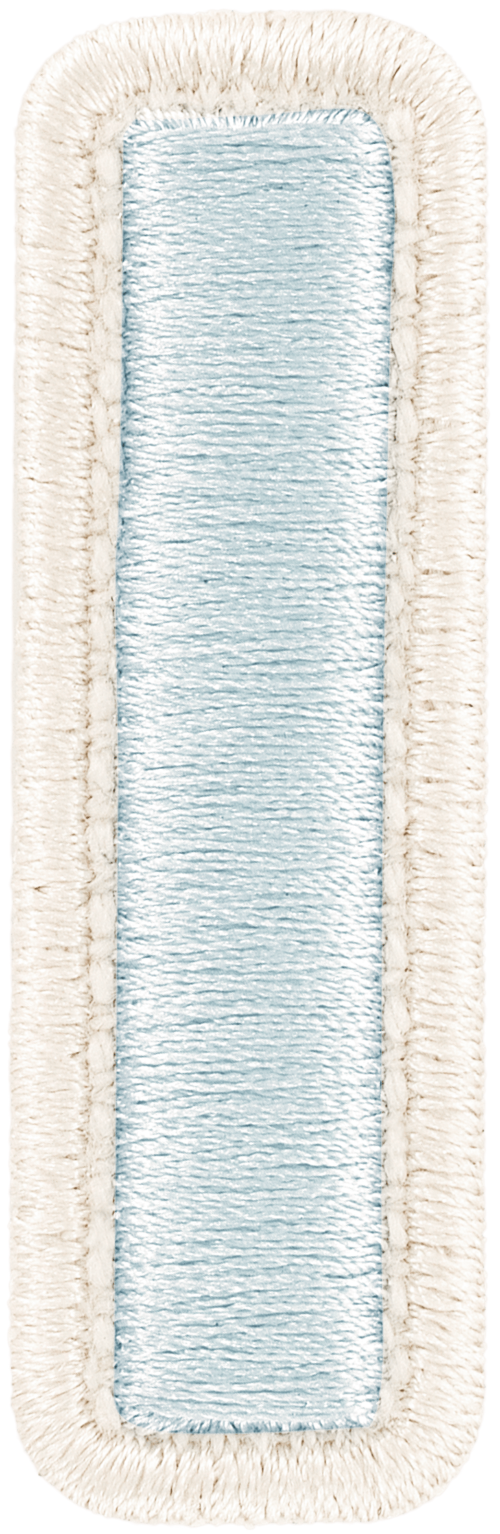 Sky Rolled Embroidery Letter Patch