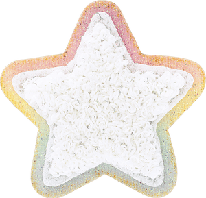 Glitter Rainbow Star Patch