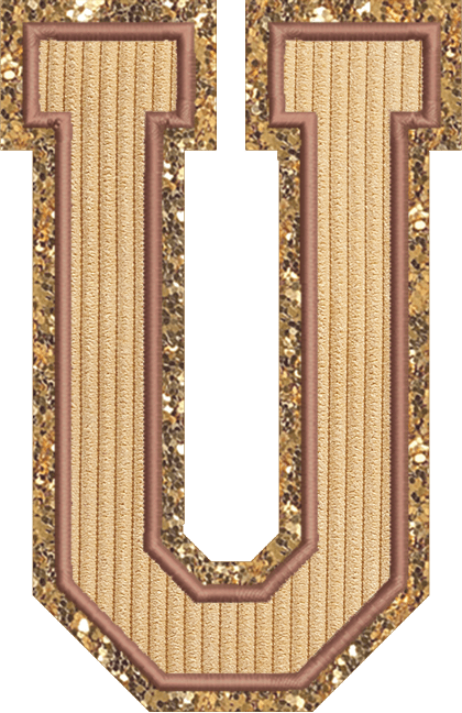Jumbo Apple Pie Varsity Letter Patch