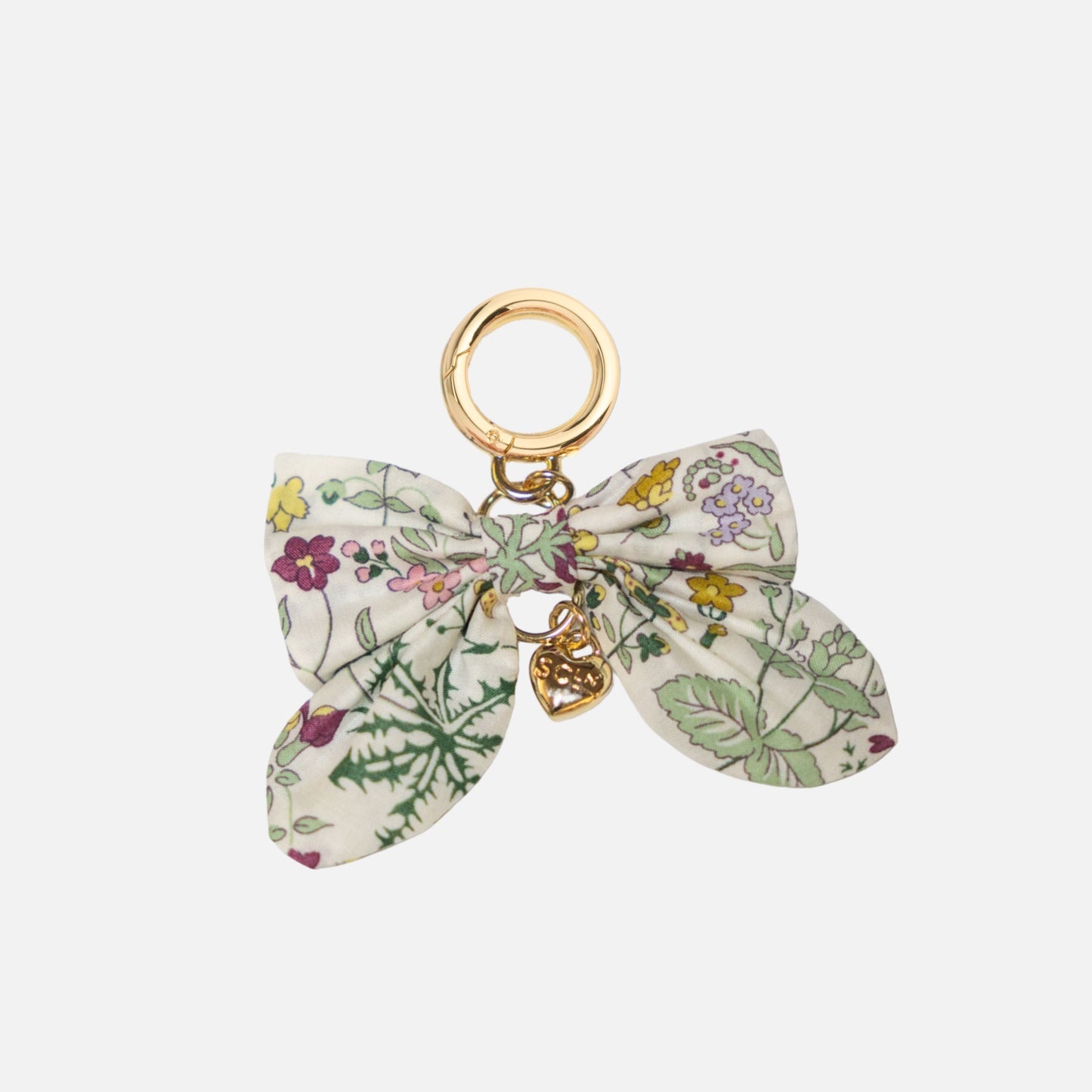 Bow Bag Charm Made with Liberty Fabric