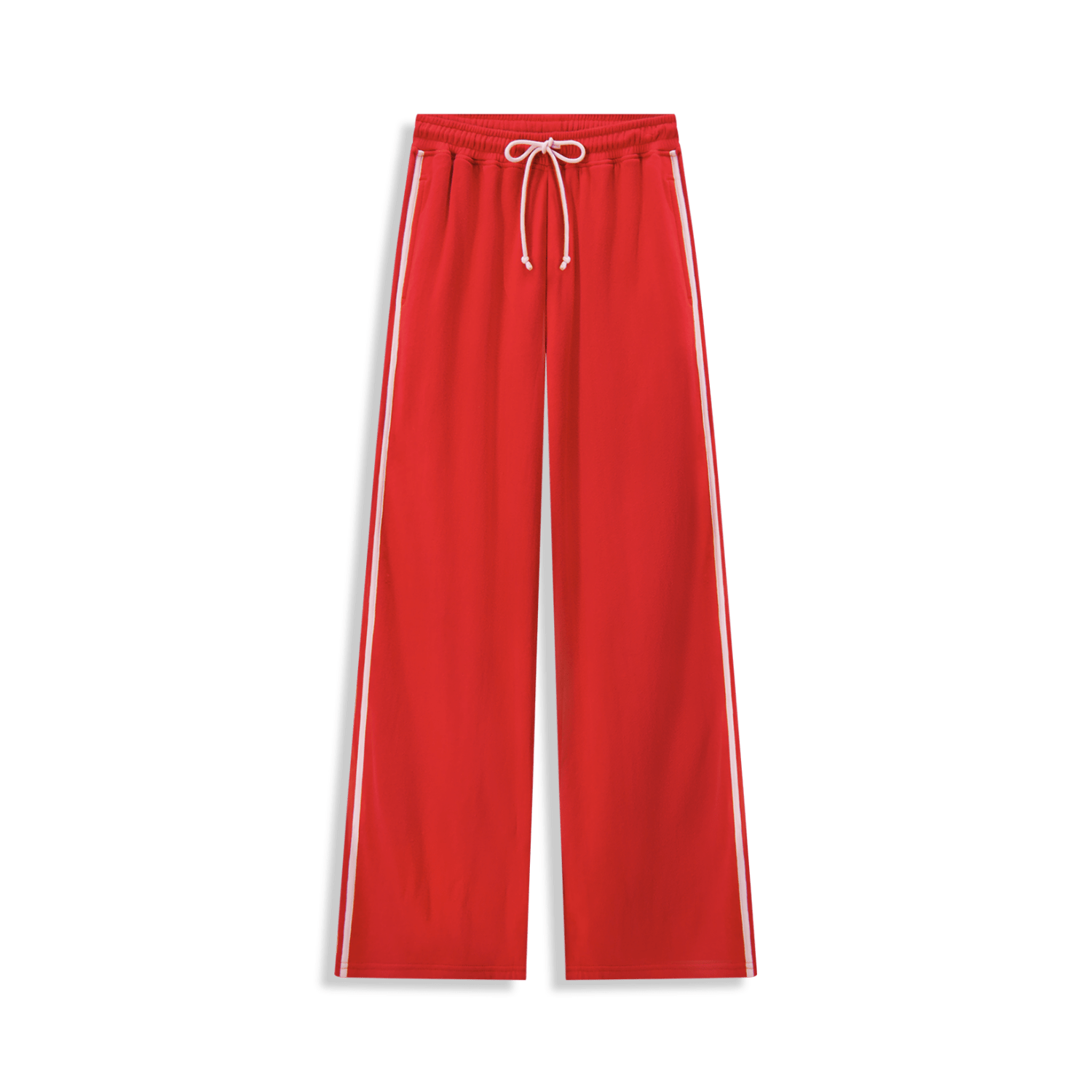 Fleece Straight Leg Pant with Side Stripe