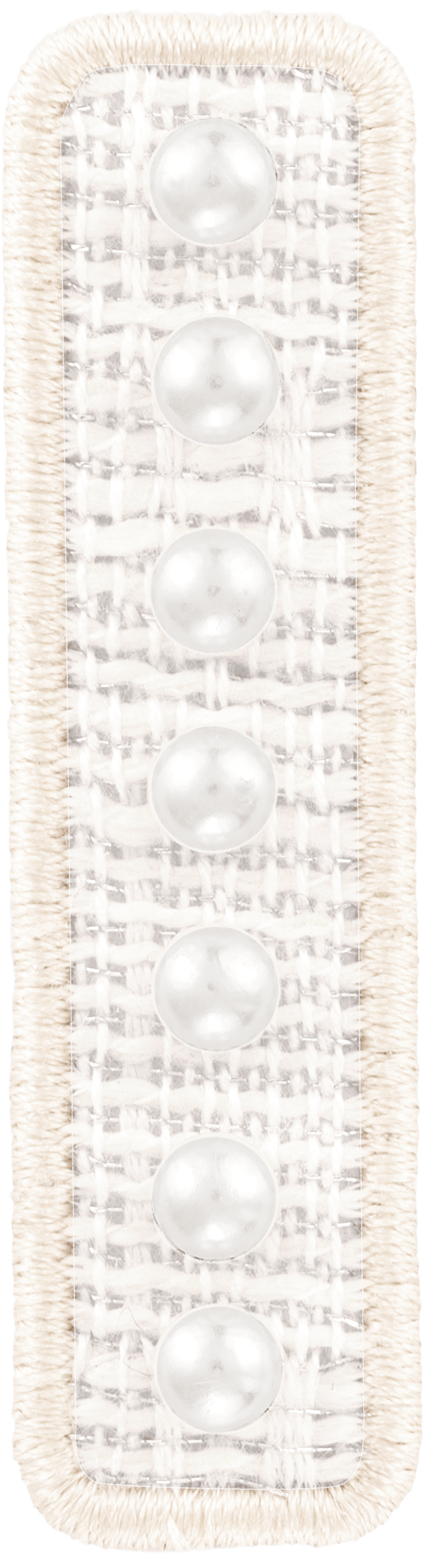 White Pearl Letter Patch