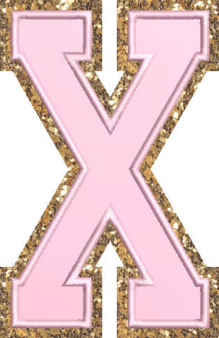 Jumbo Flamingo Glitter Varsity Letter Patch