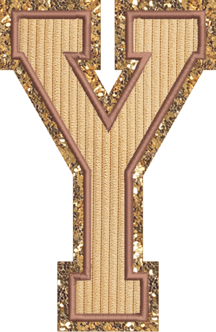 Jumbo Apple Pie Varsity Letter Patch