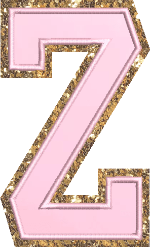 Jumbo Flamingo Glitter Varsity Letter Patch