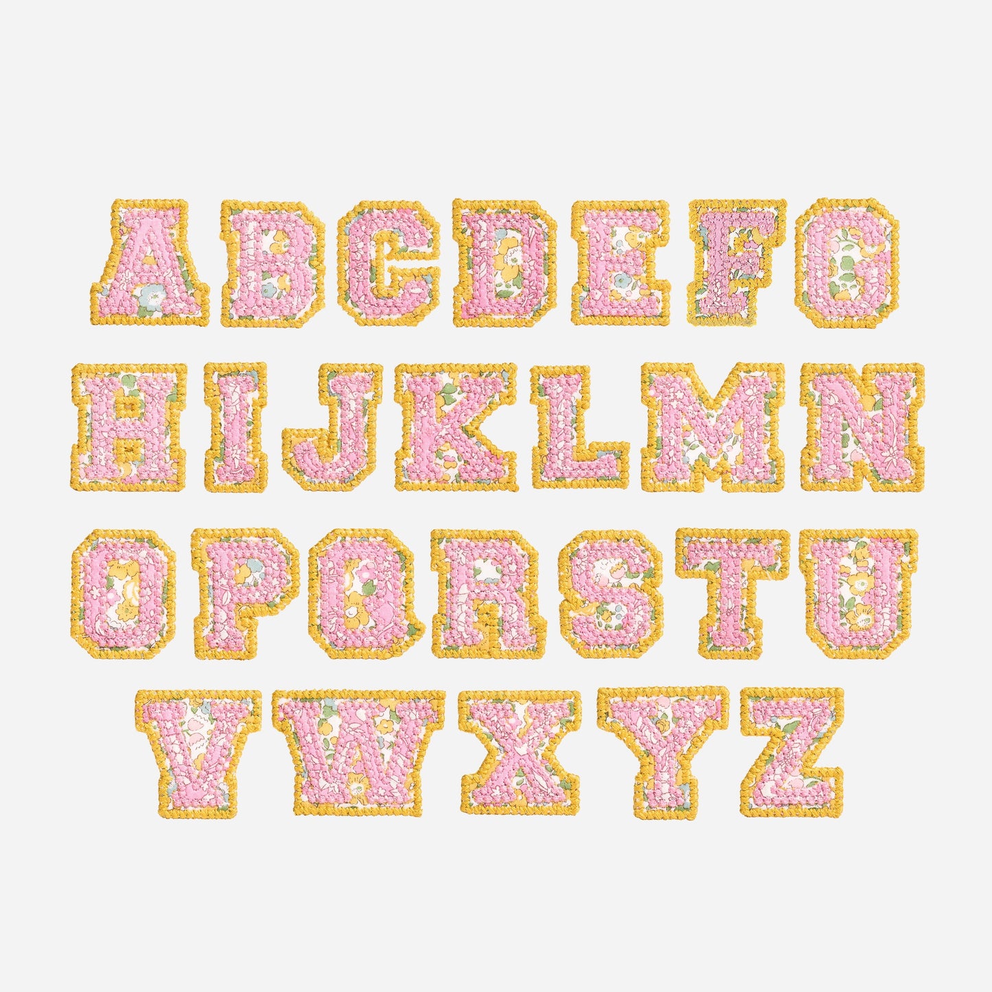 Letter Patch Made with Liberty Fabric