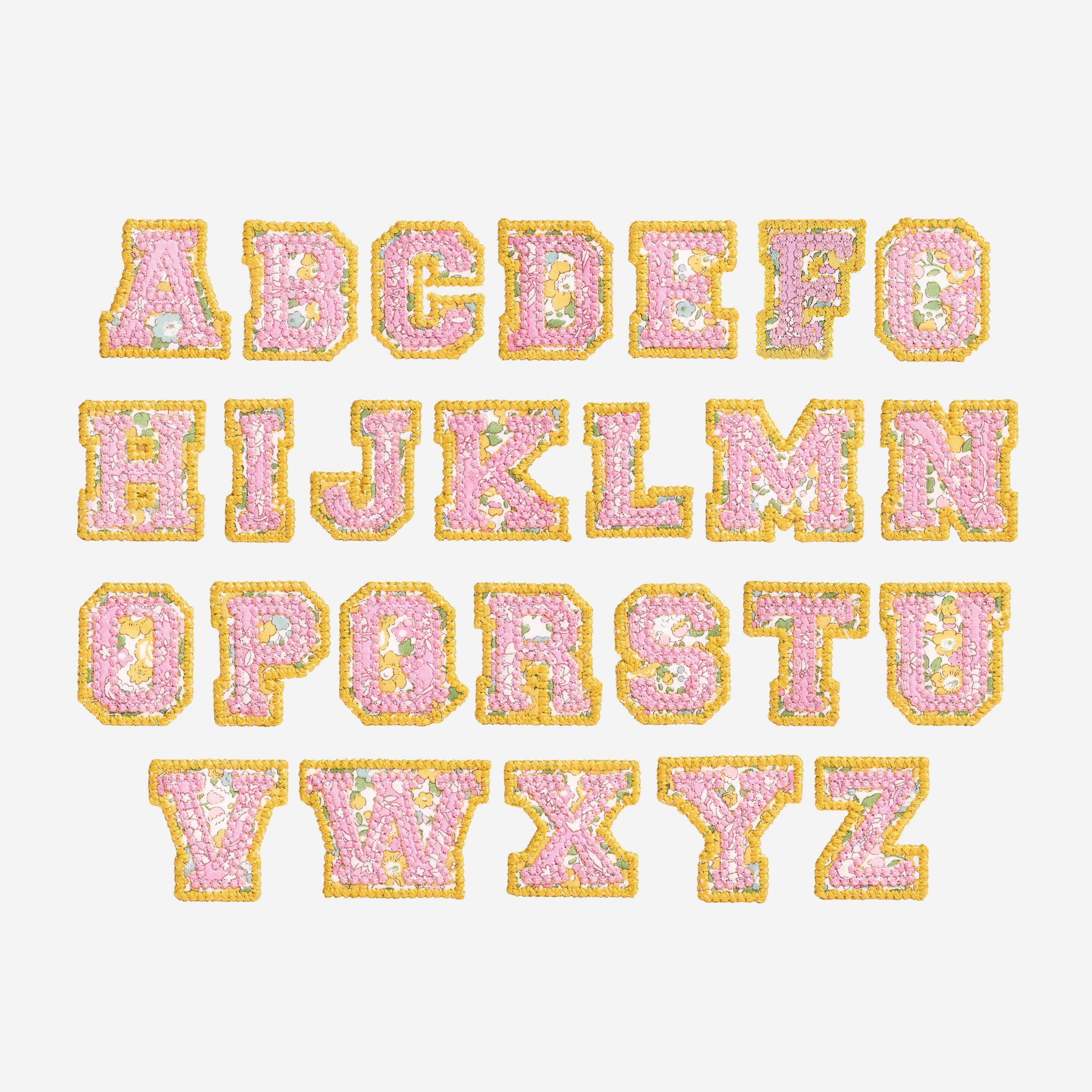 Letter Patch Made with Liberty Fabric