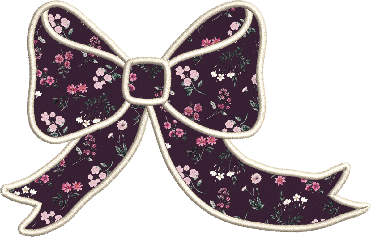 Annie Bow Patch Made with Liberty Fabric