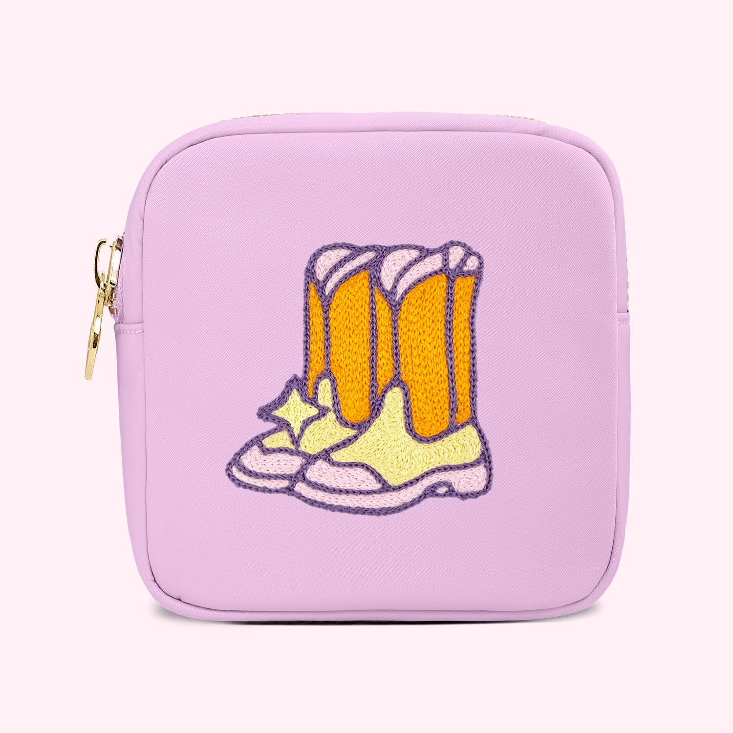 Hand Embroidered Boots Mini Pouch - Stoney Clover Lane