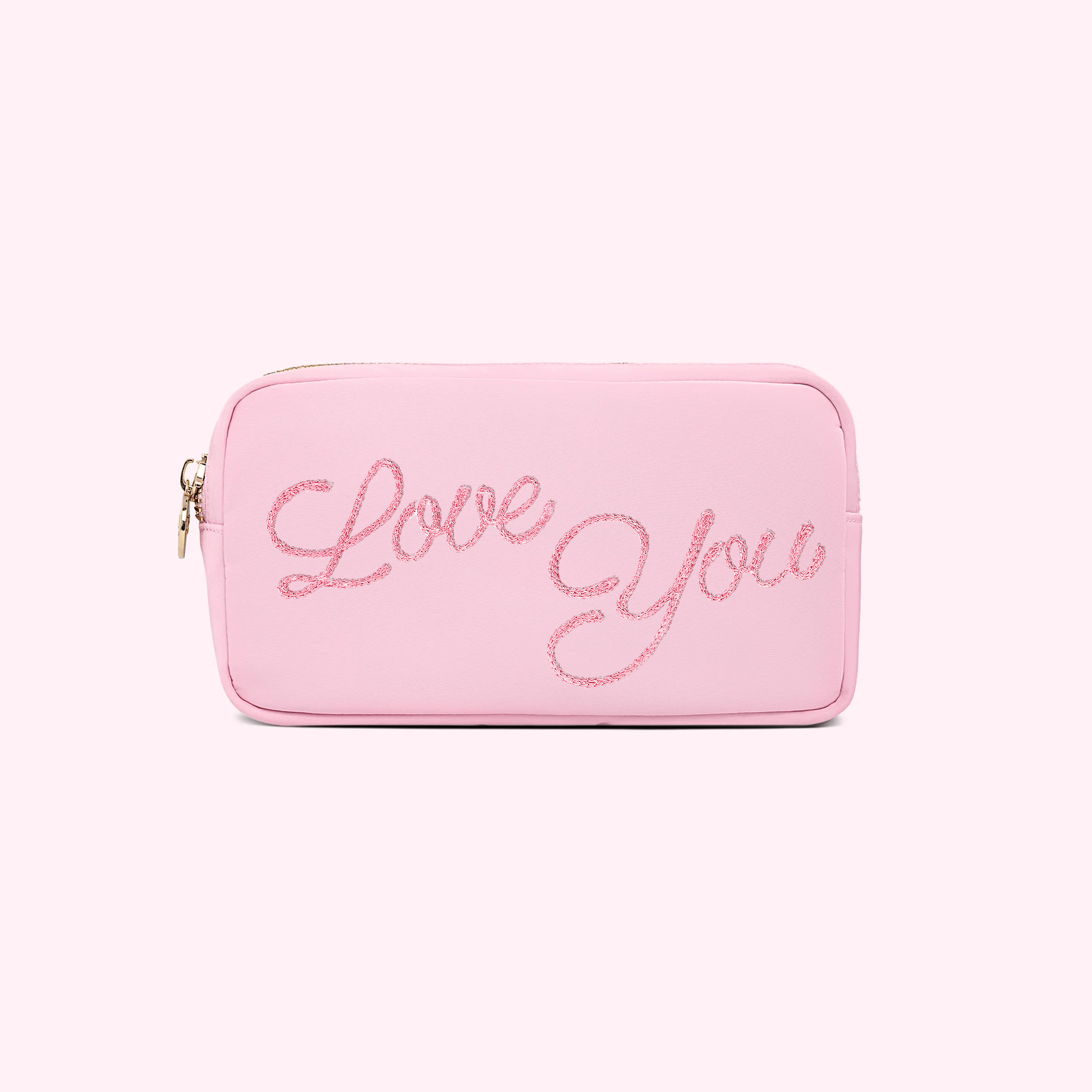 Hand Embroidered Custom 2 Word Small Pouch