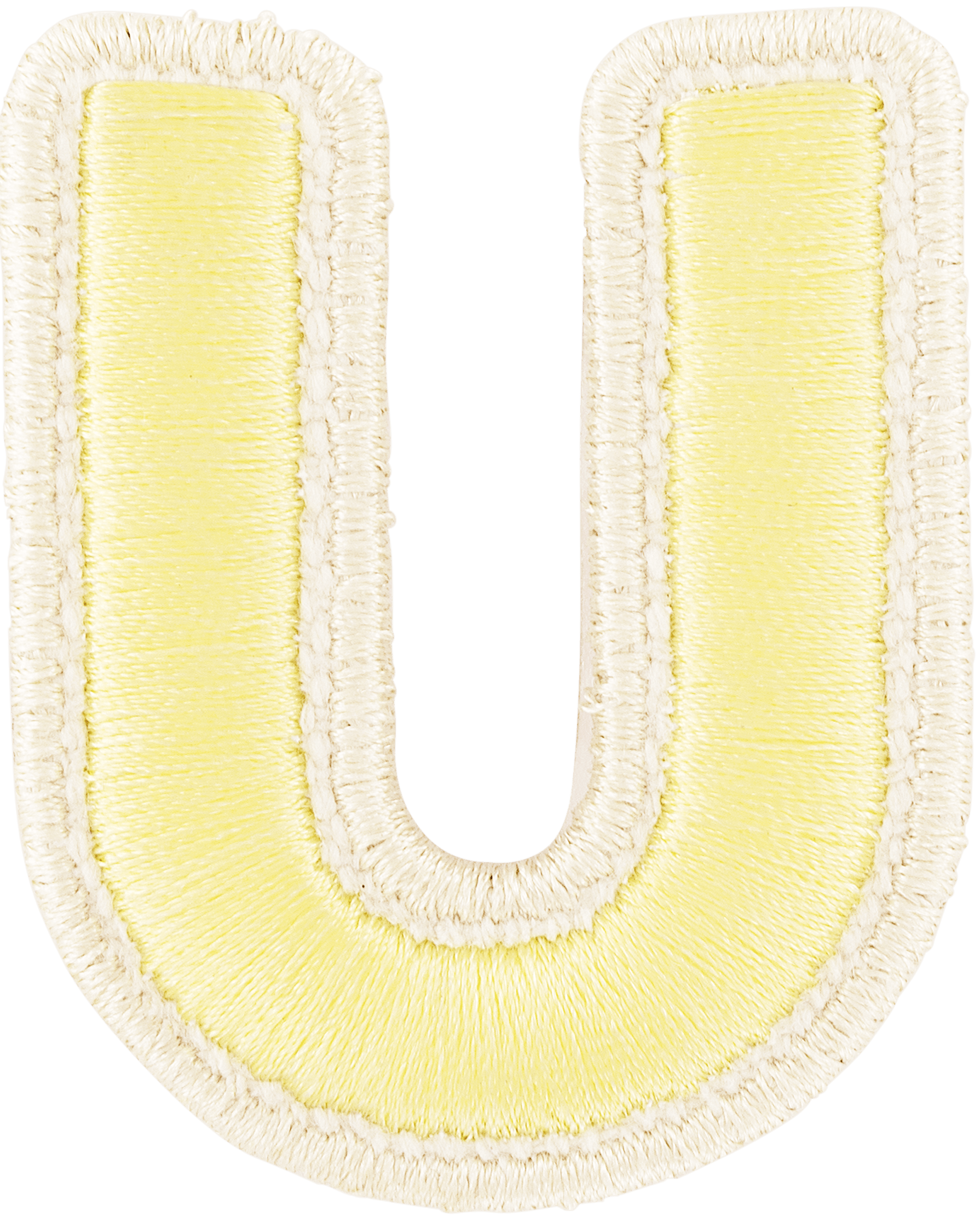 Banana Rolled Embroidery Letter Patch