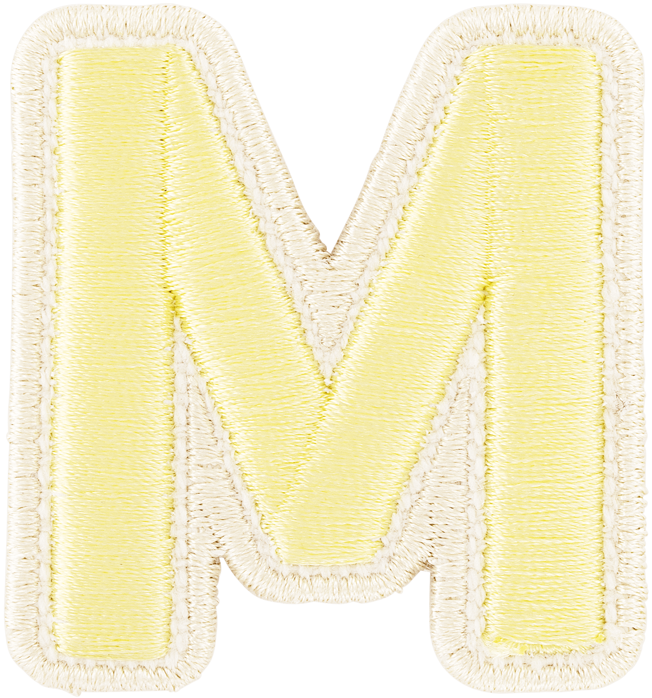 Banana Rolled Embroidery Letter Patch