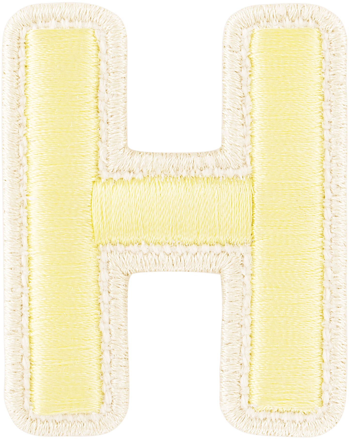 Banana Rolled Embroidery Letter Patch