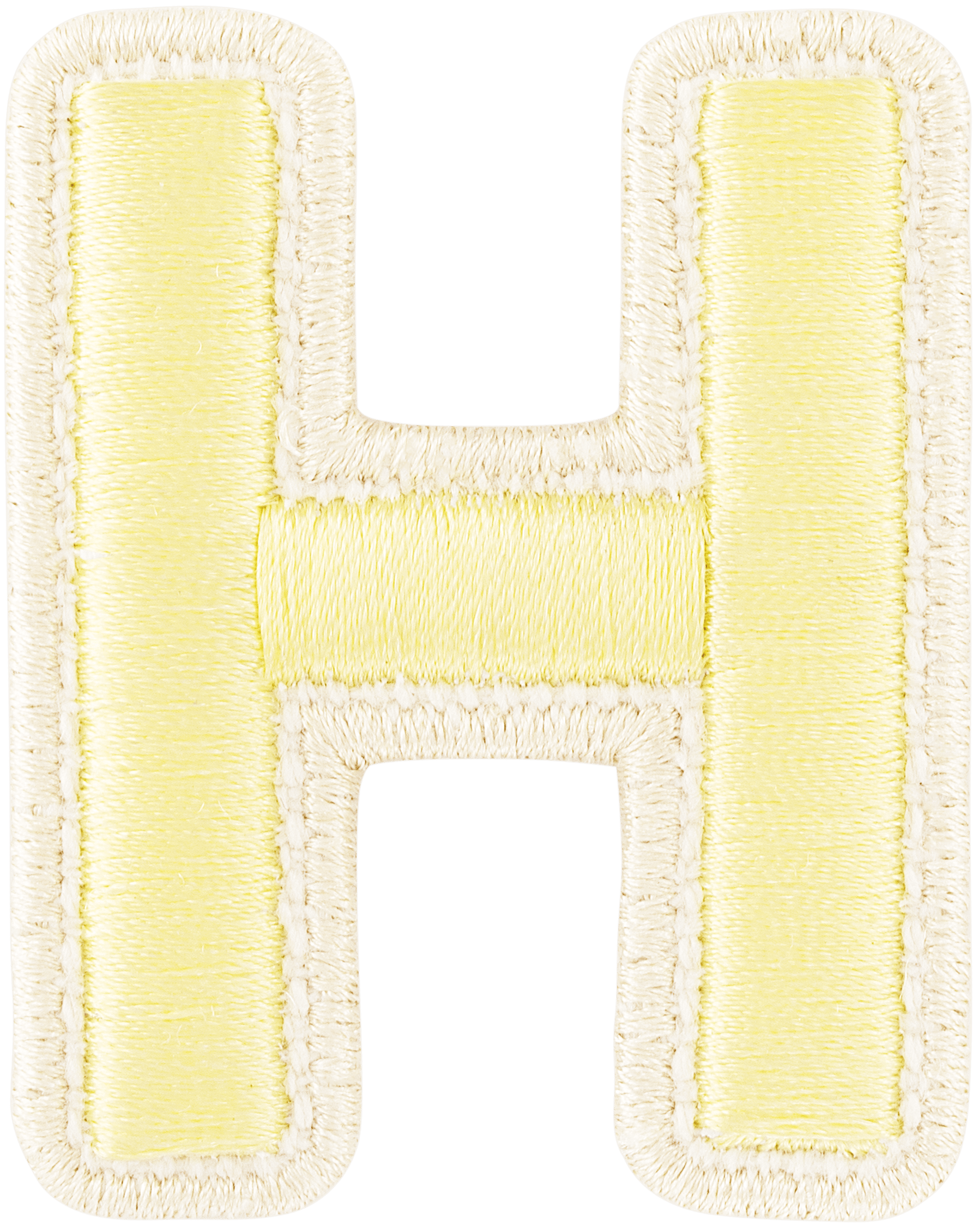 Banana Rolled Embroidery Letter Patch