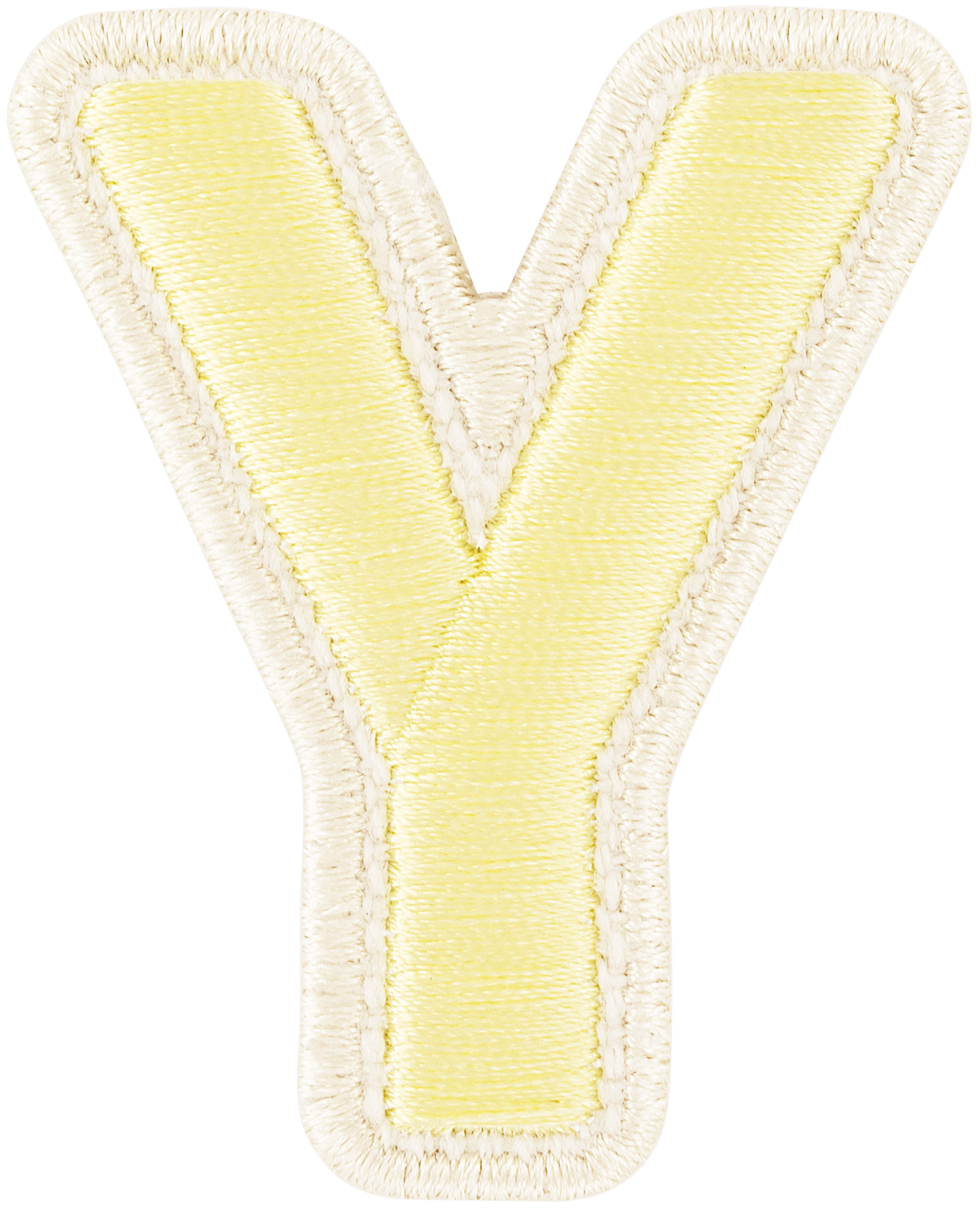 Banana Rolled Embroidery Letter Patch
