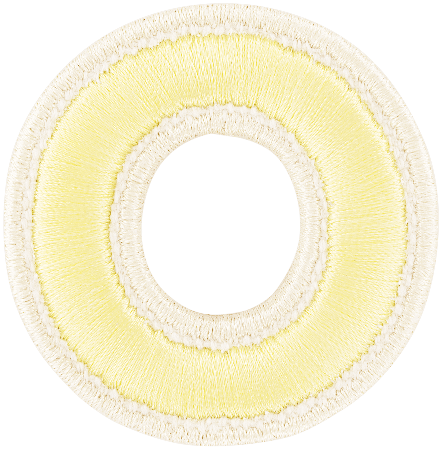 Banana Rolled Embroidery Letter Patch