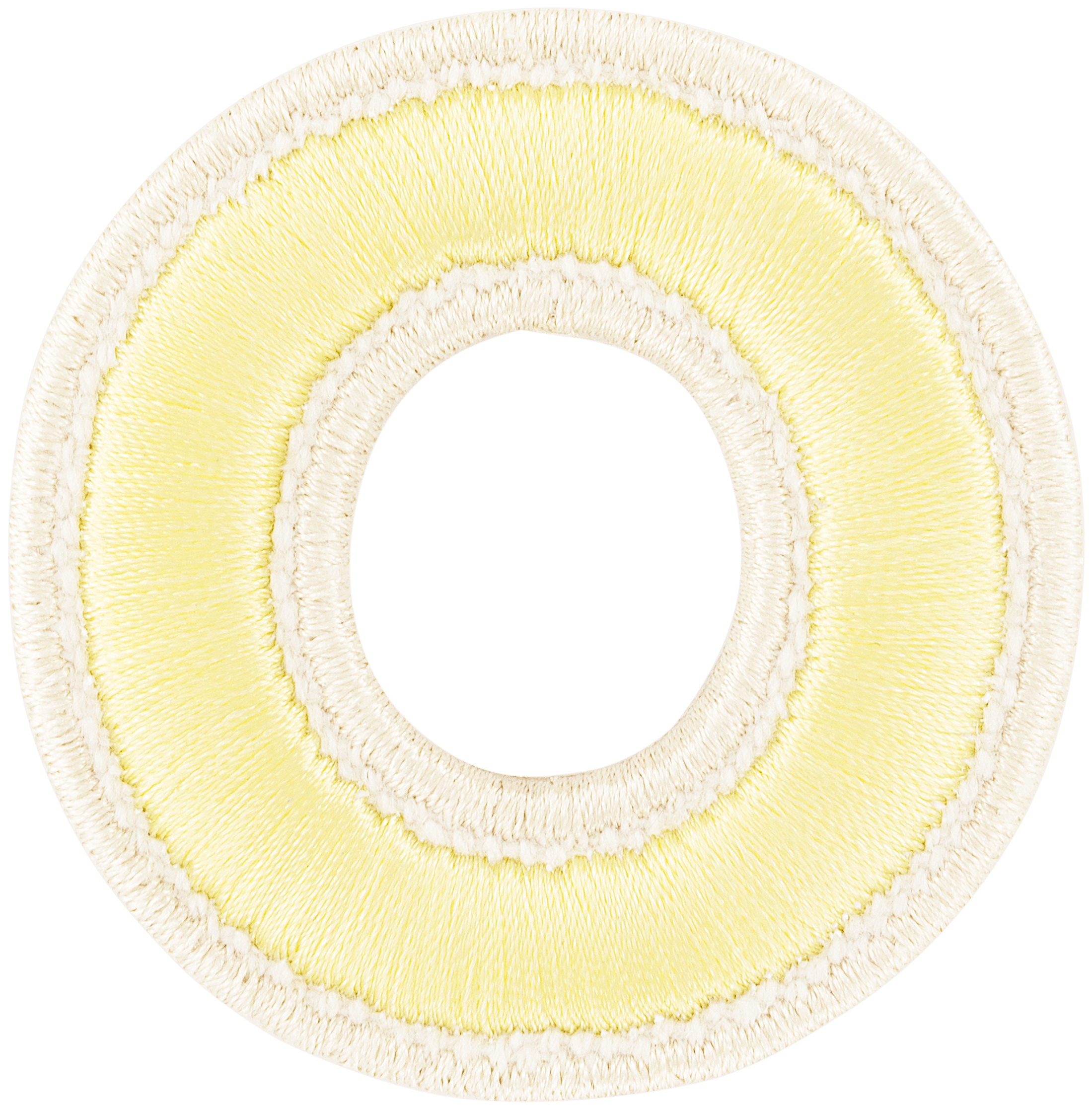 Banana Rolled Embroidery Letter Patch
