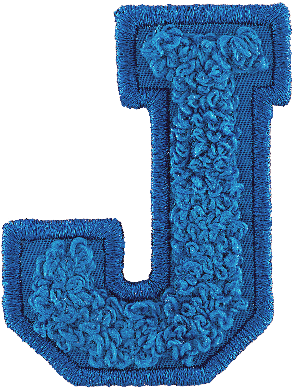 Berry Blue Letter Patch