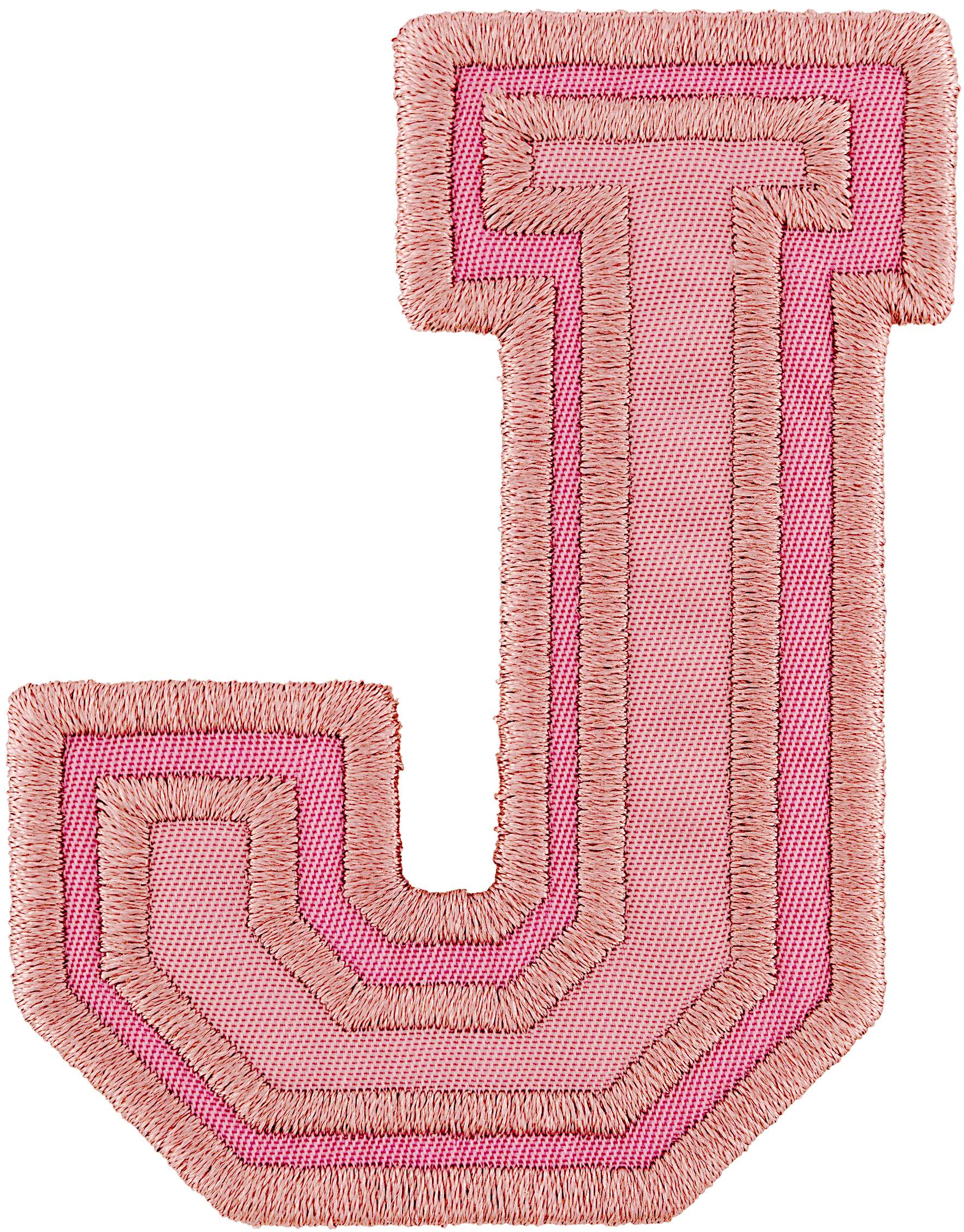 Mauve Varsity Nylon Letter Patch