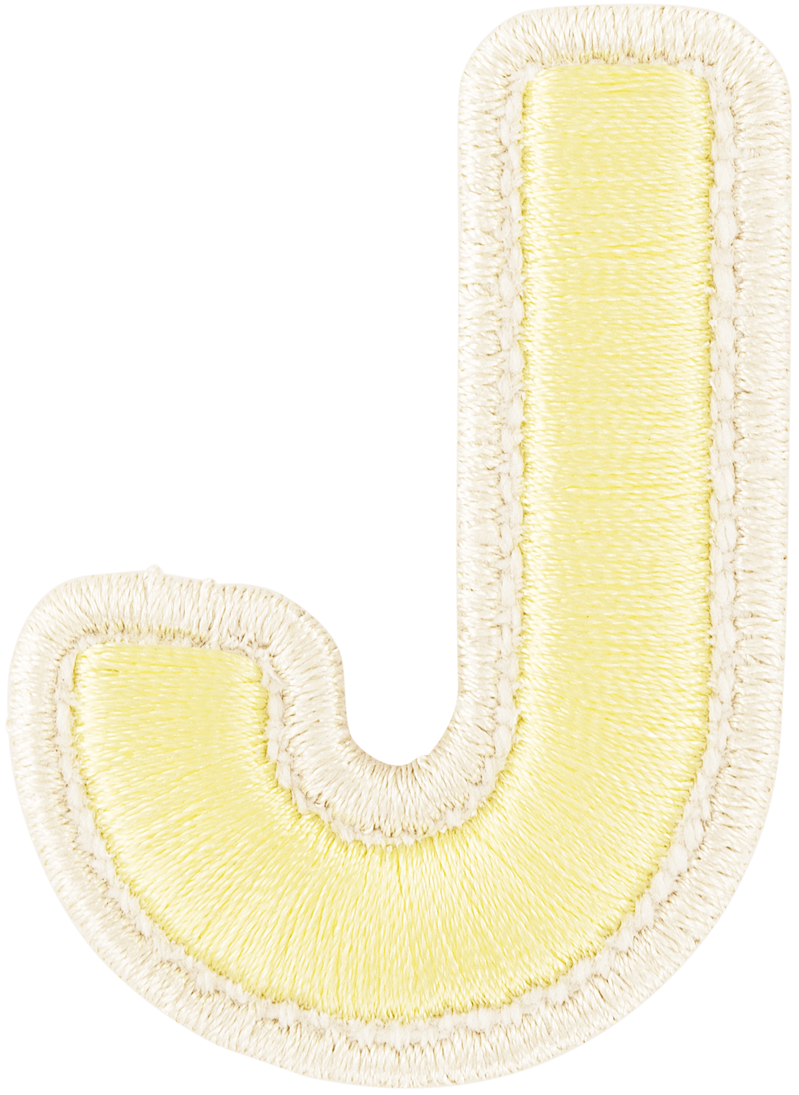 Banana Rolled Embroidery Letter Patch