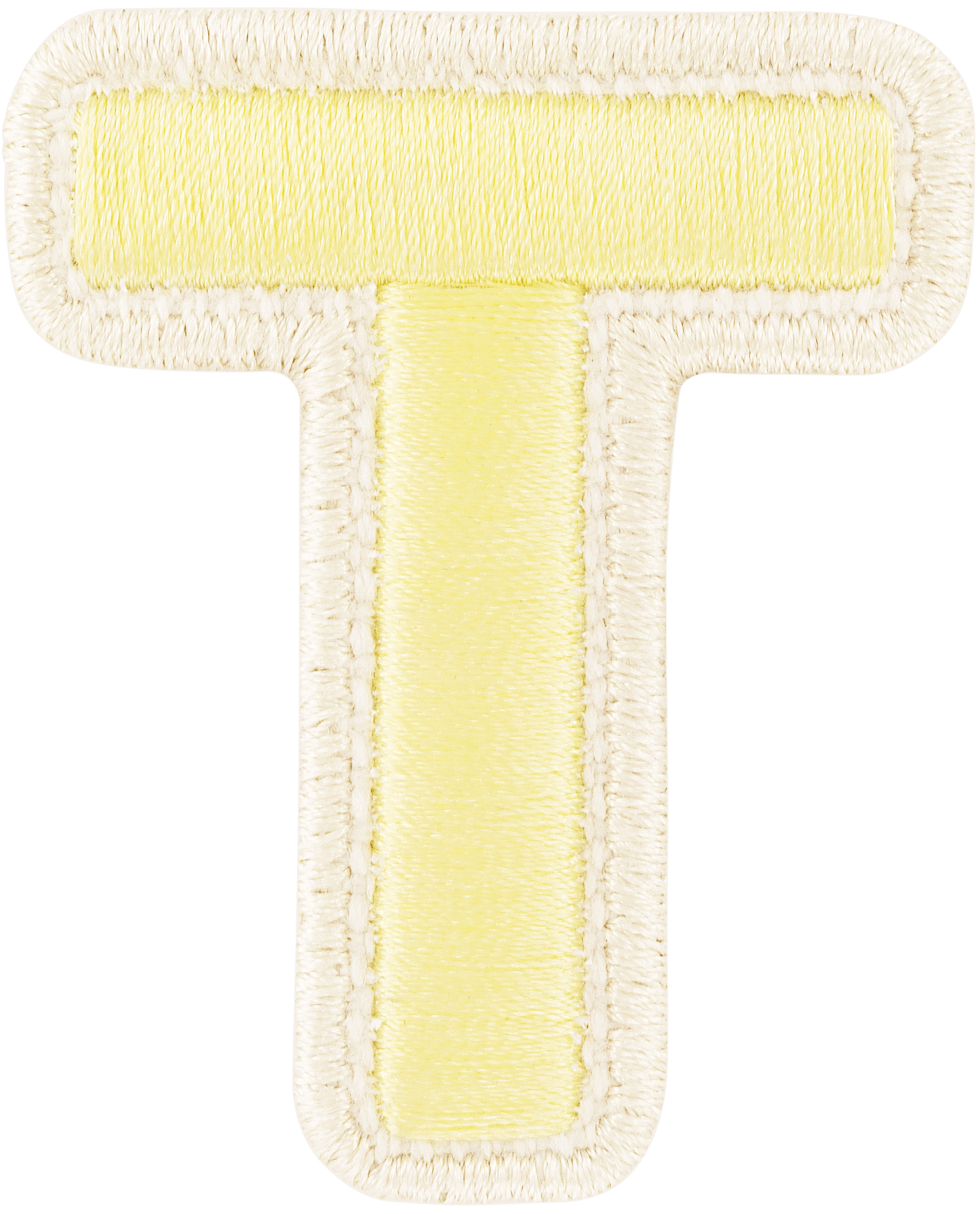 Banana Rolled Embroidery Letter Patch