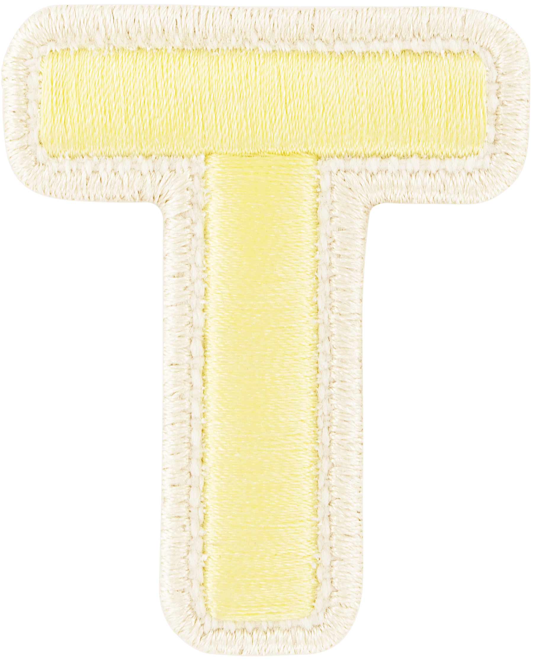 Banana Rolled Embroidery Letter Patch