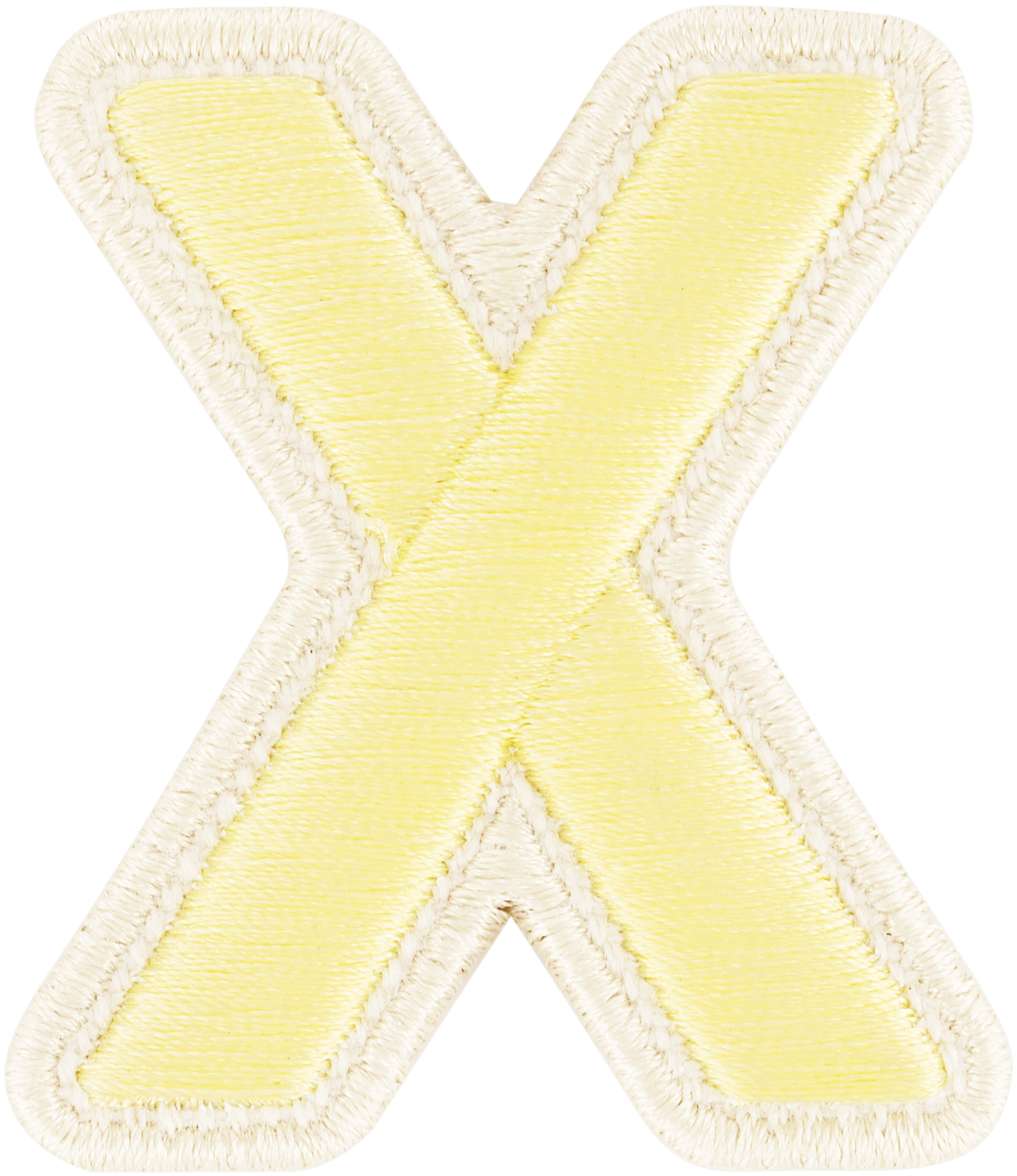 Banana Rolled Embroidery Letter Patch