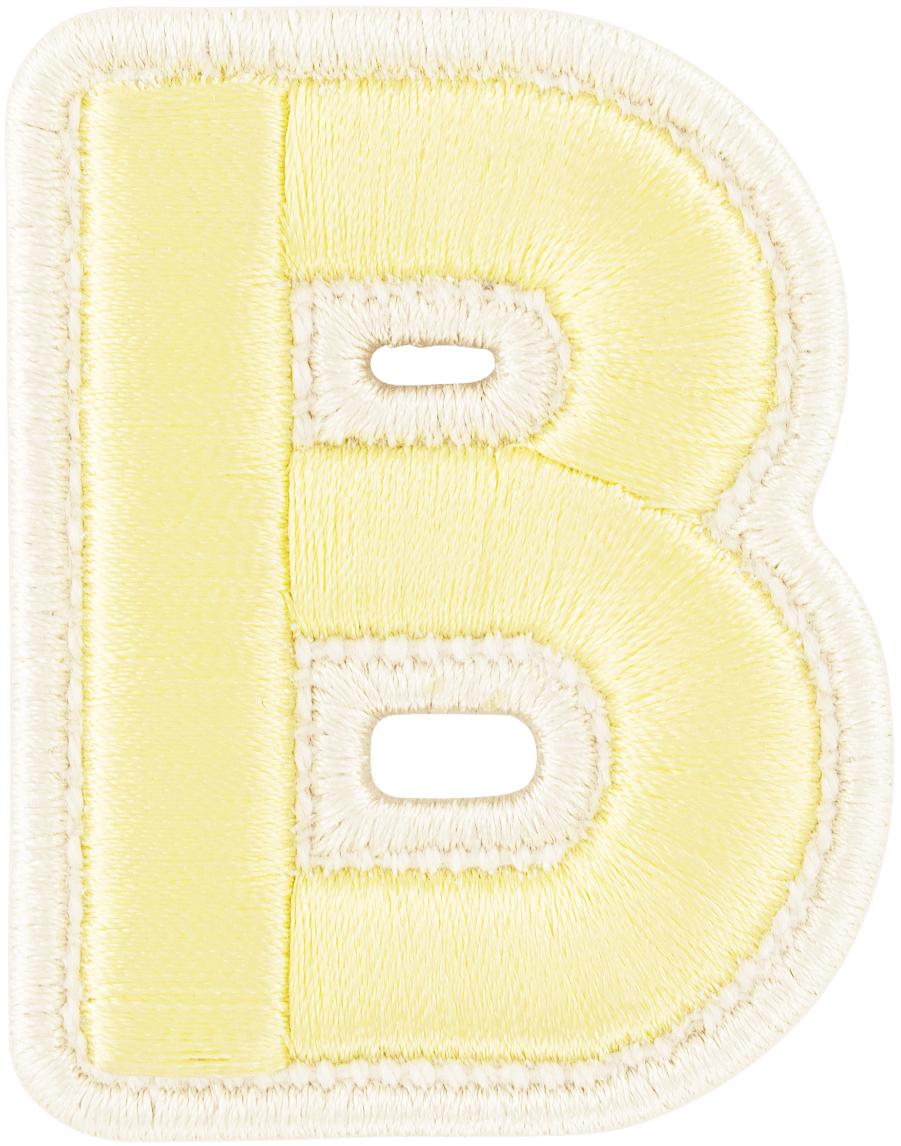 Banana Rolled Embroidery Letter Patch