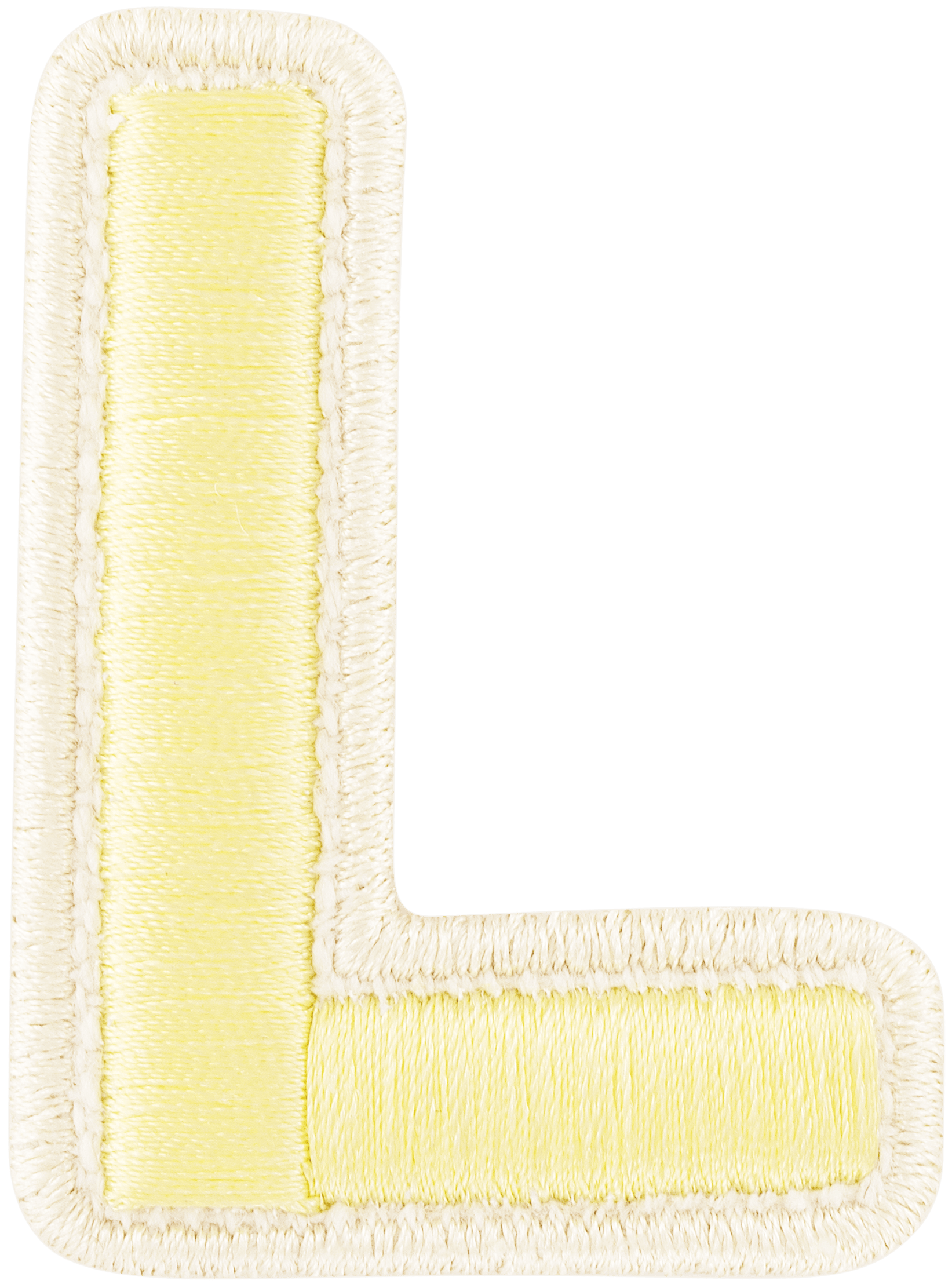 Banana Rolled Embroidery Letter Patch