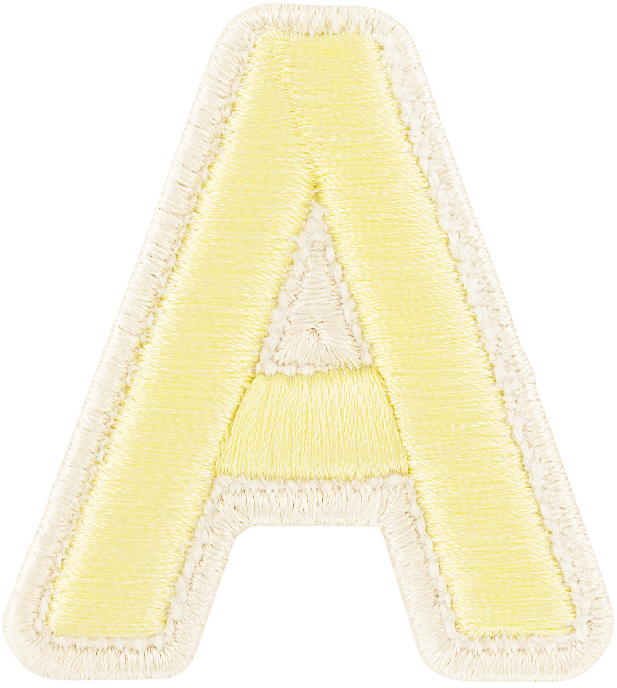 Banana Rolled Embroidery Letter Patch