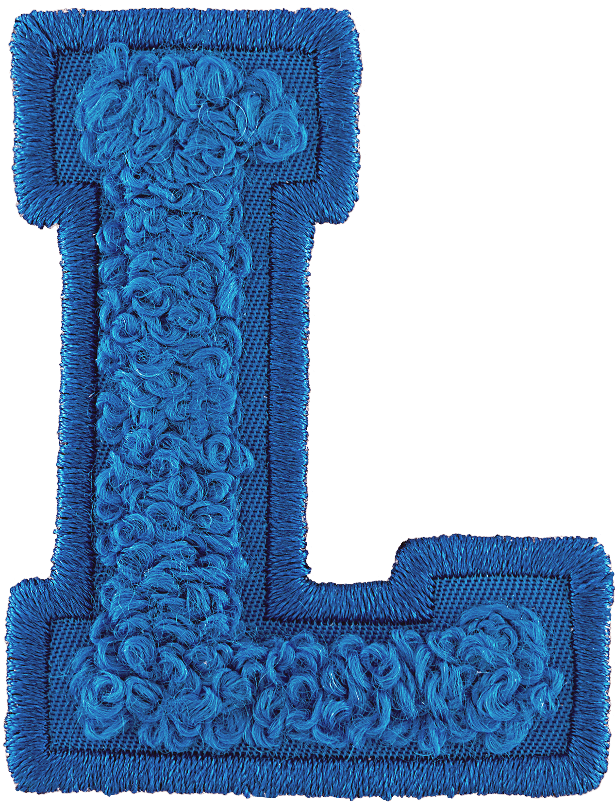 Berry Blue Letter Patch