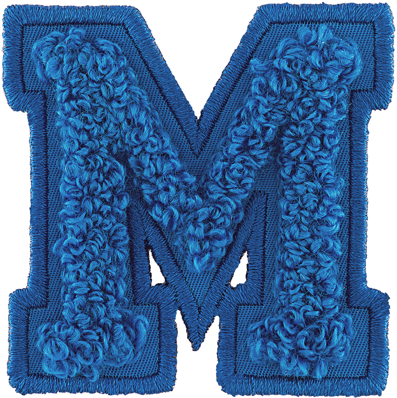 Berry Blue Letter Patch