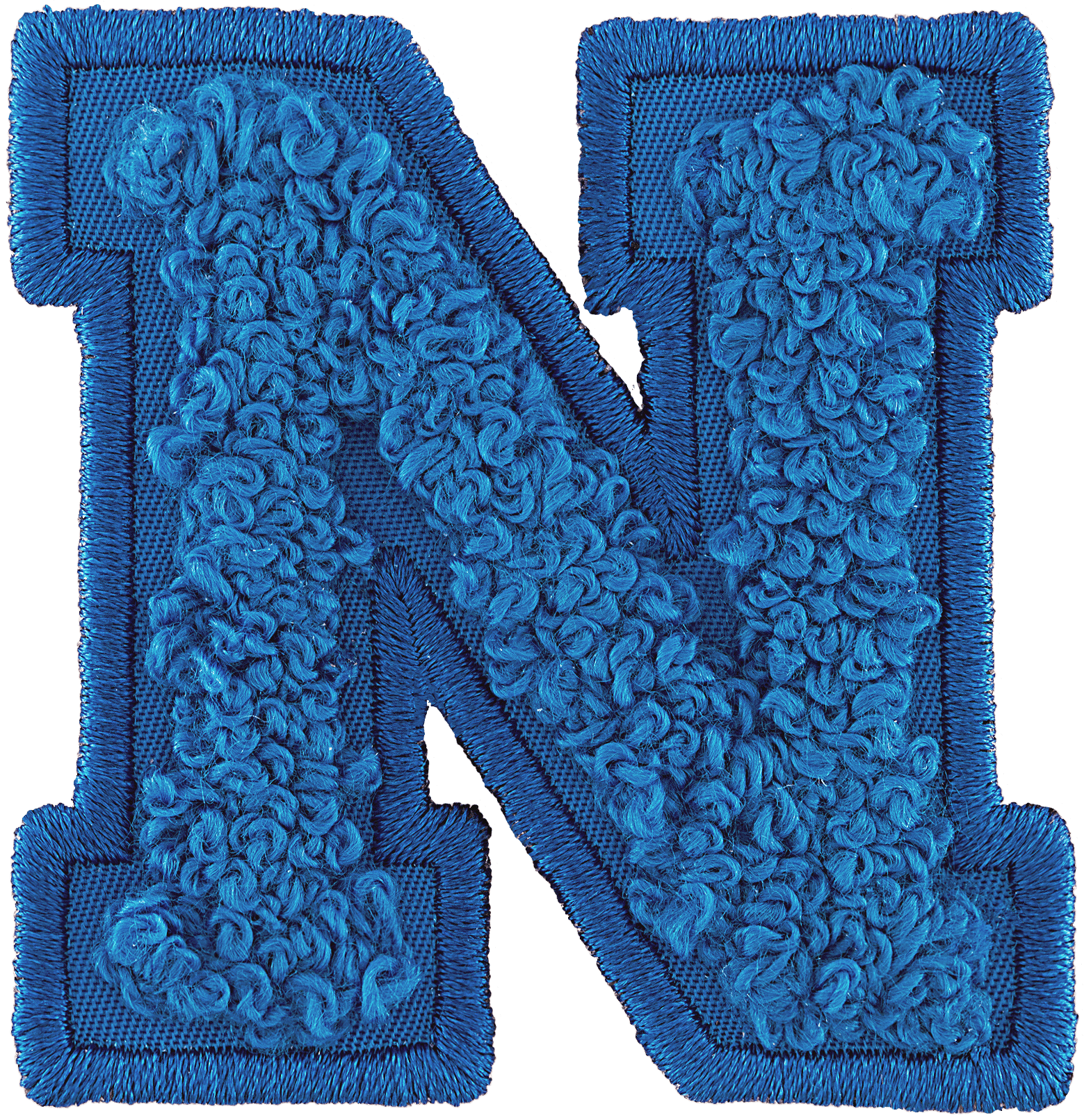 Berry Blue Letter Patch