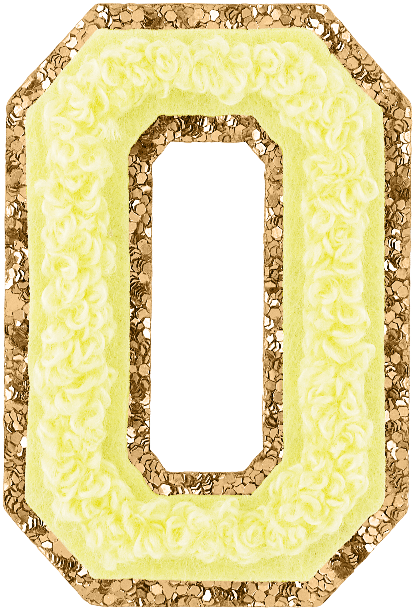 Banana Glitter Varsity Letter Patch