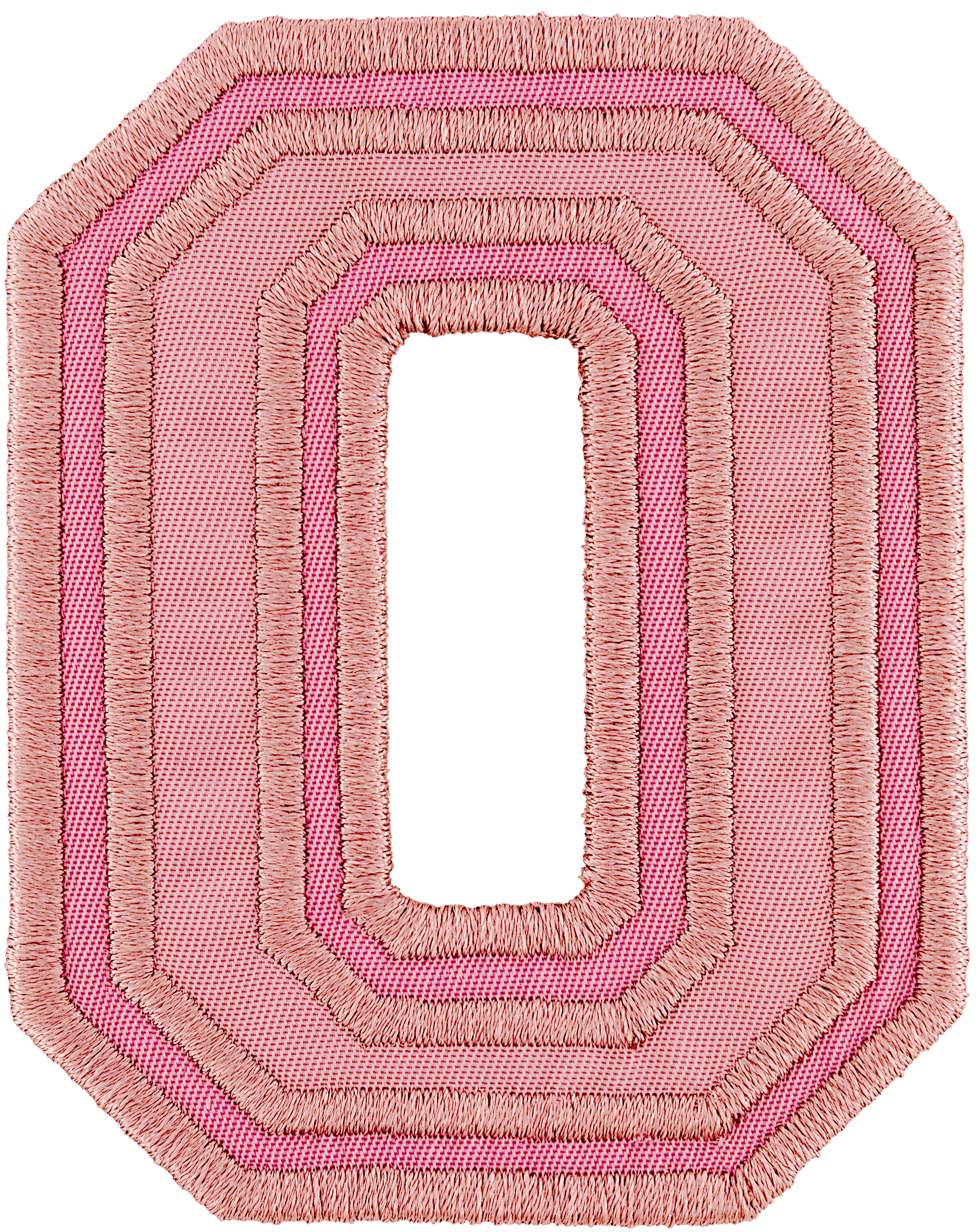 Mauve Varsity Nylon Letter Patch