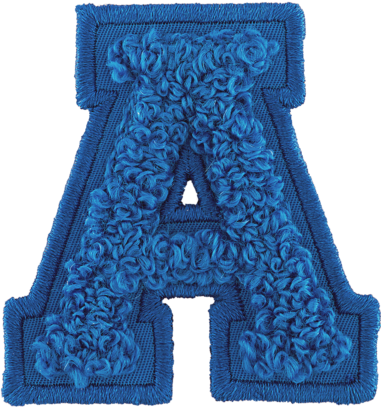 Berry Blue Letter Patch