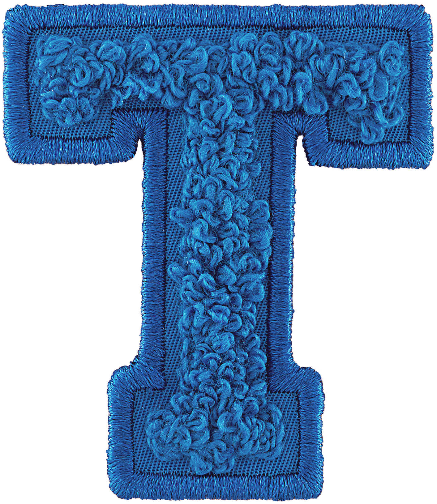 Berry Blue Letter Patch