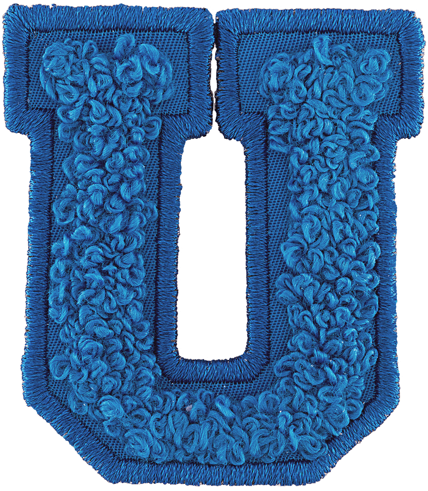 Berry Blue Letter Patch