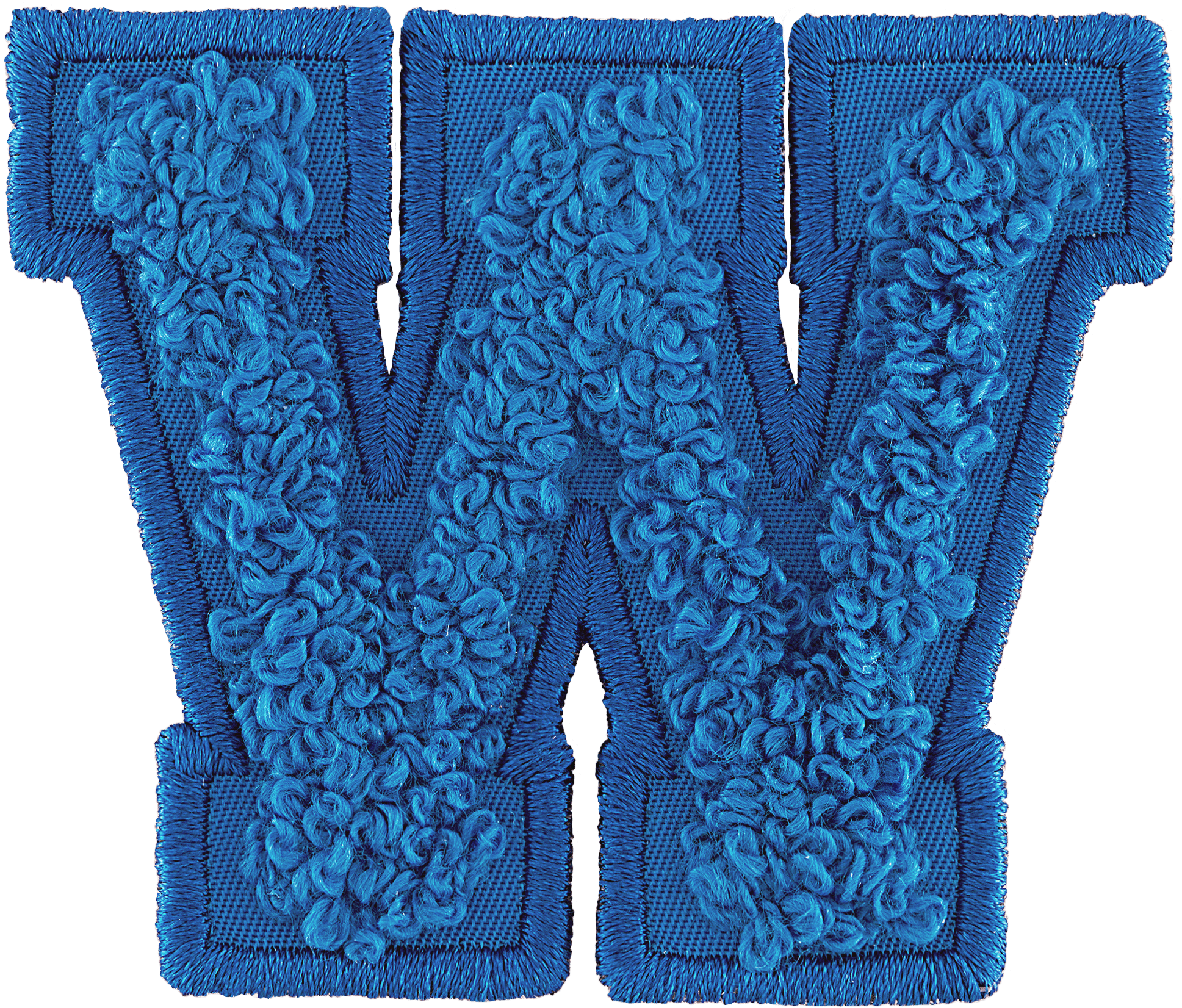 Berry Blue Letter Patch