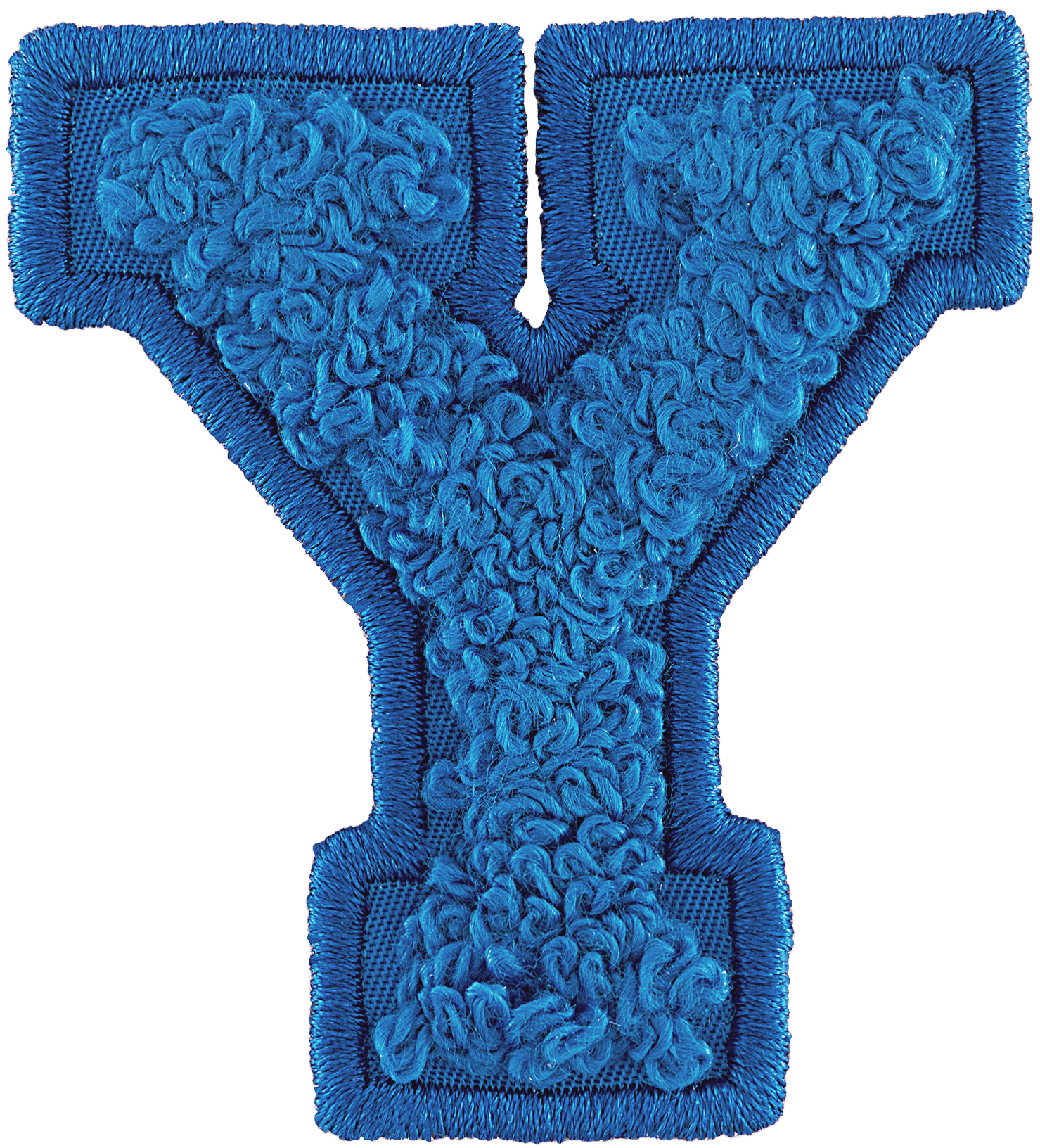 Berry Blue Letter Patch