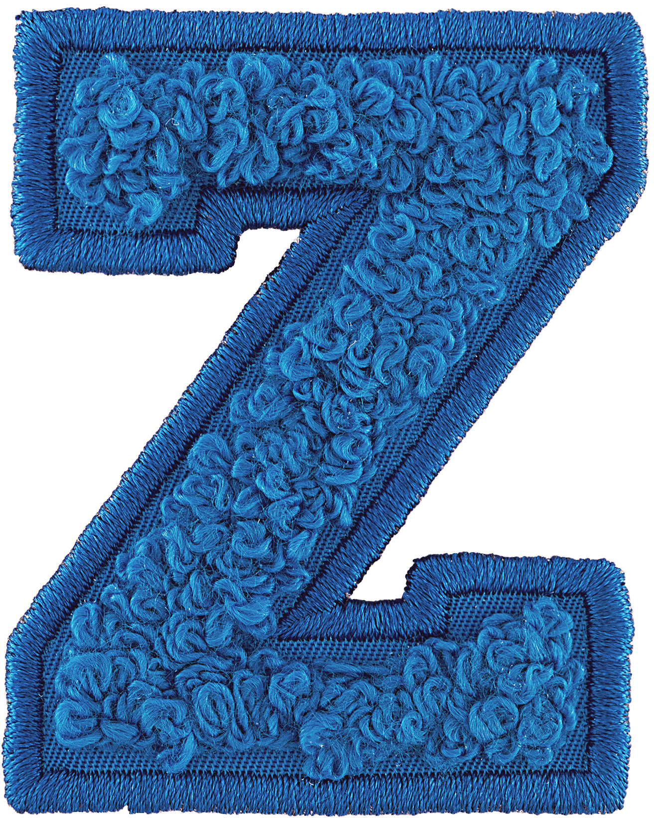 Berry Blue Letter Patch