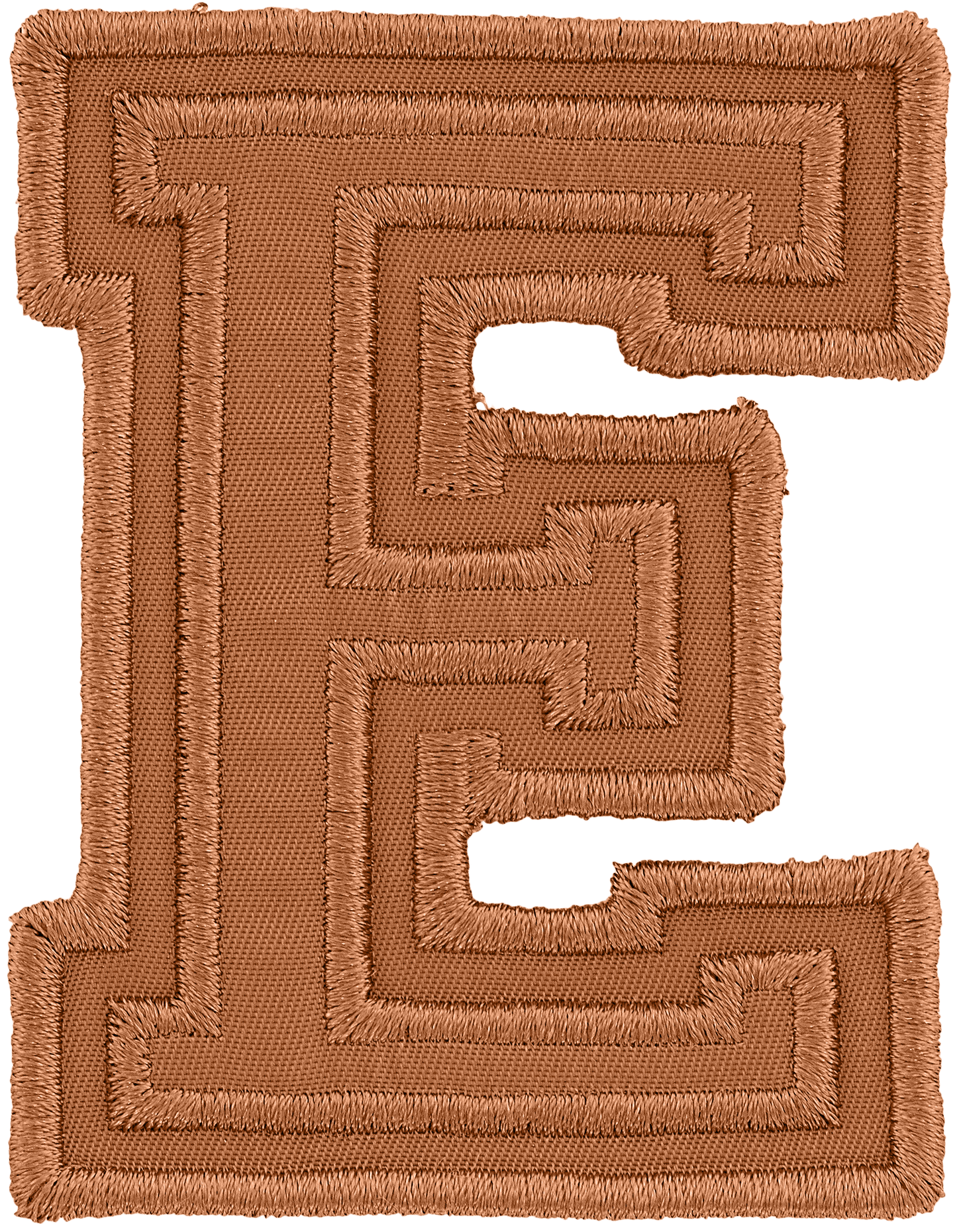 Camel Varsity Nylon Letter Patch