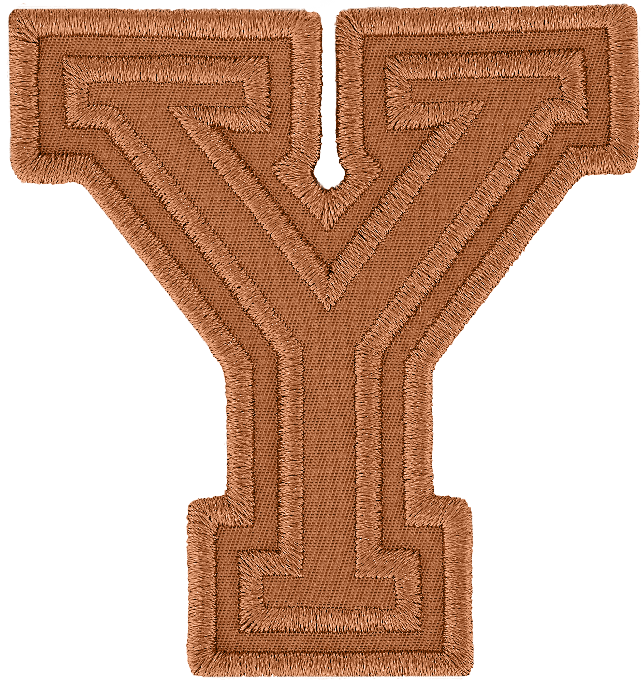 Camel Varsity Nylon Letter Patch