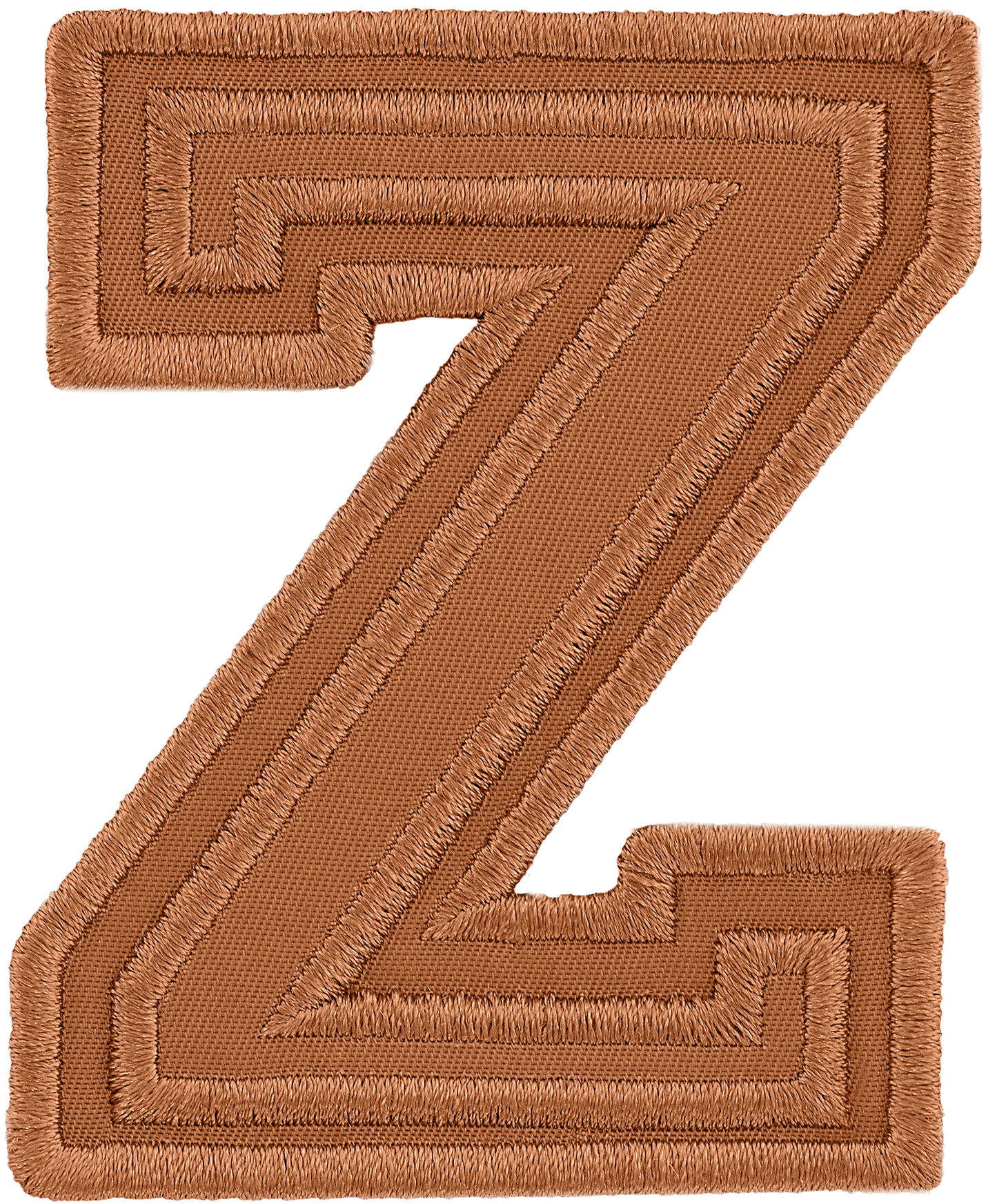 Camel Varsity Nylon Letter Patch