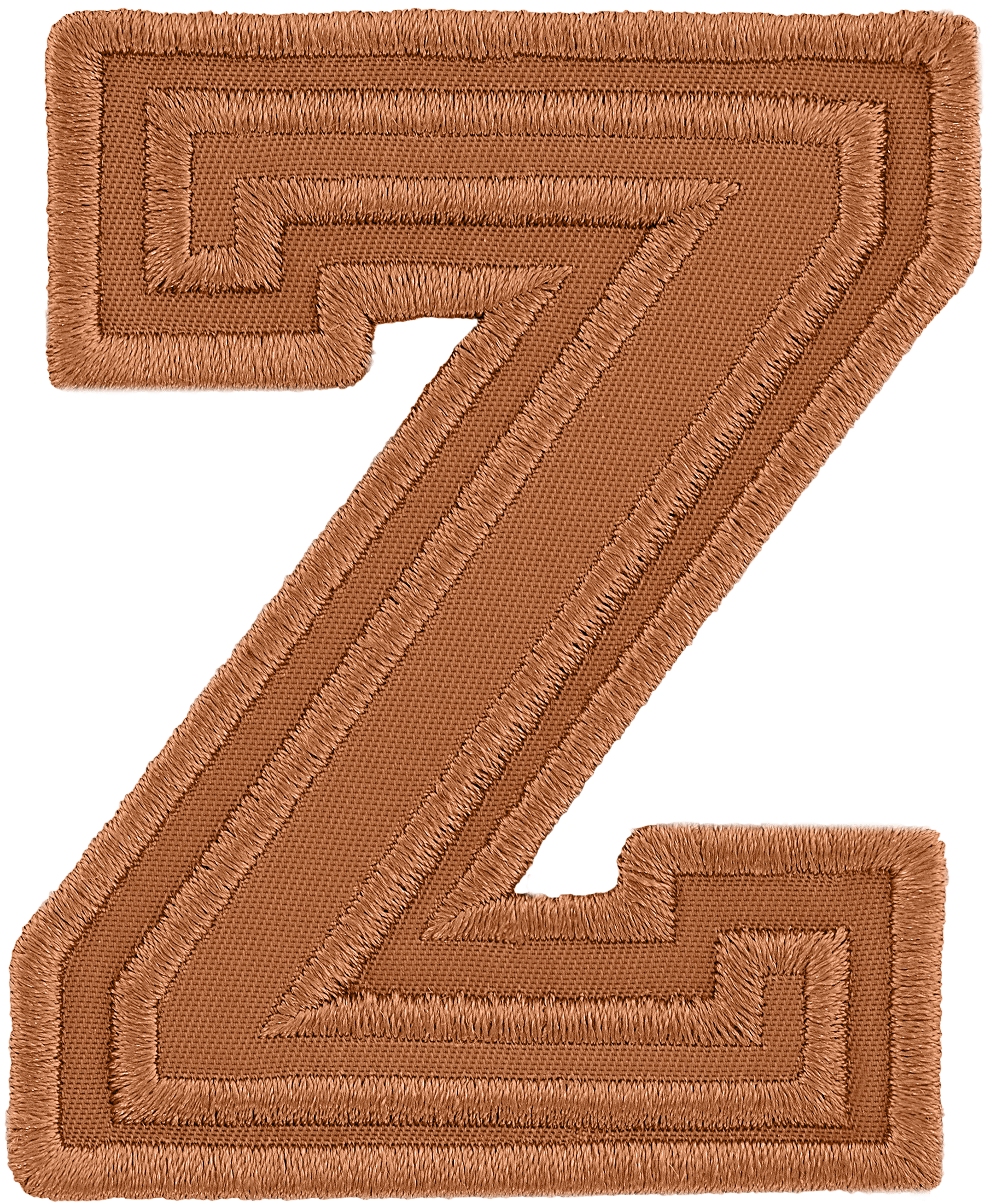 Camel Varsity Nylon Letter Patch