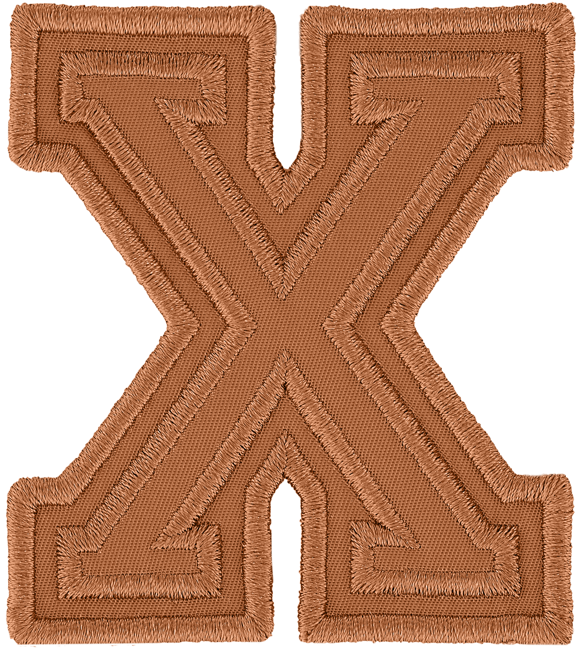 Camel Varsity Nylon Letter Patch