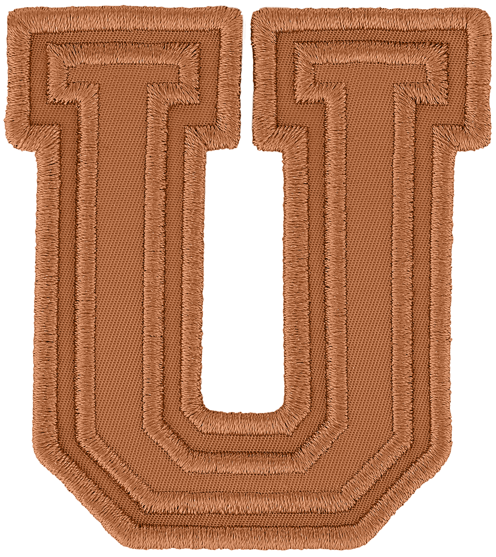 Camel Varsity Nylon Letter Patch