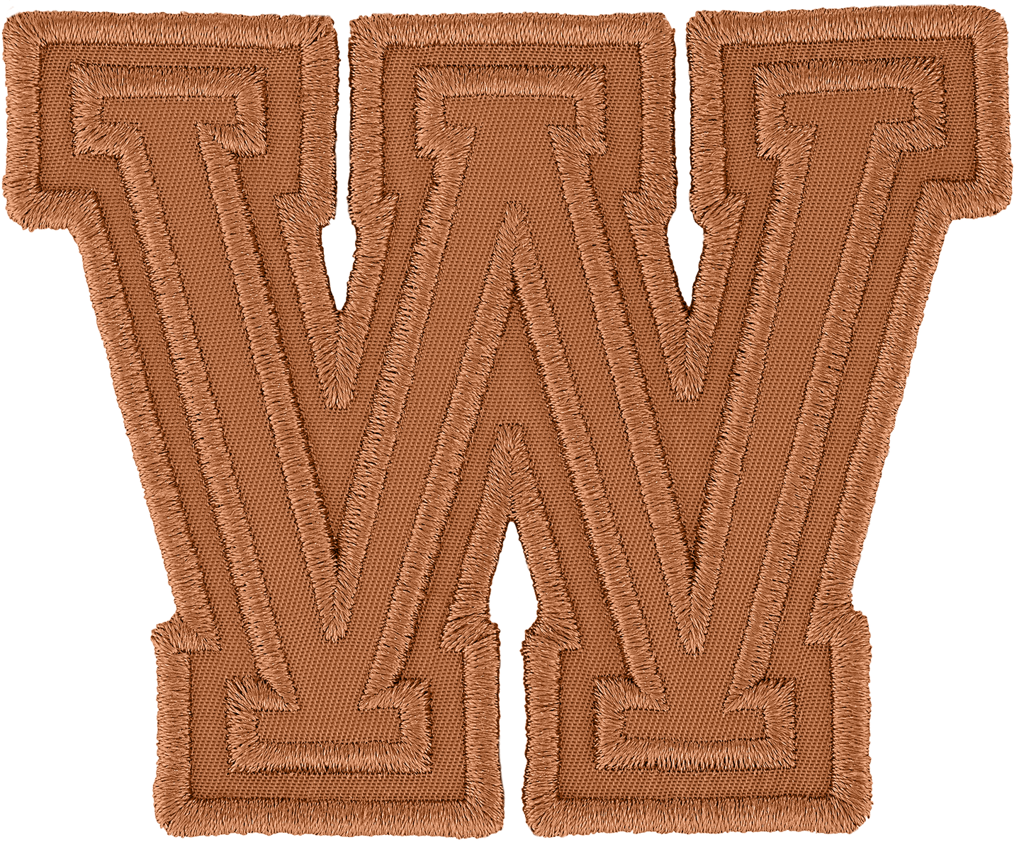 Camel Varsity Nylon Letter Patch