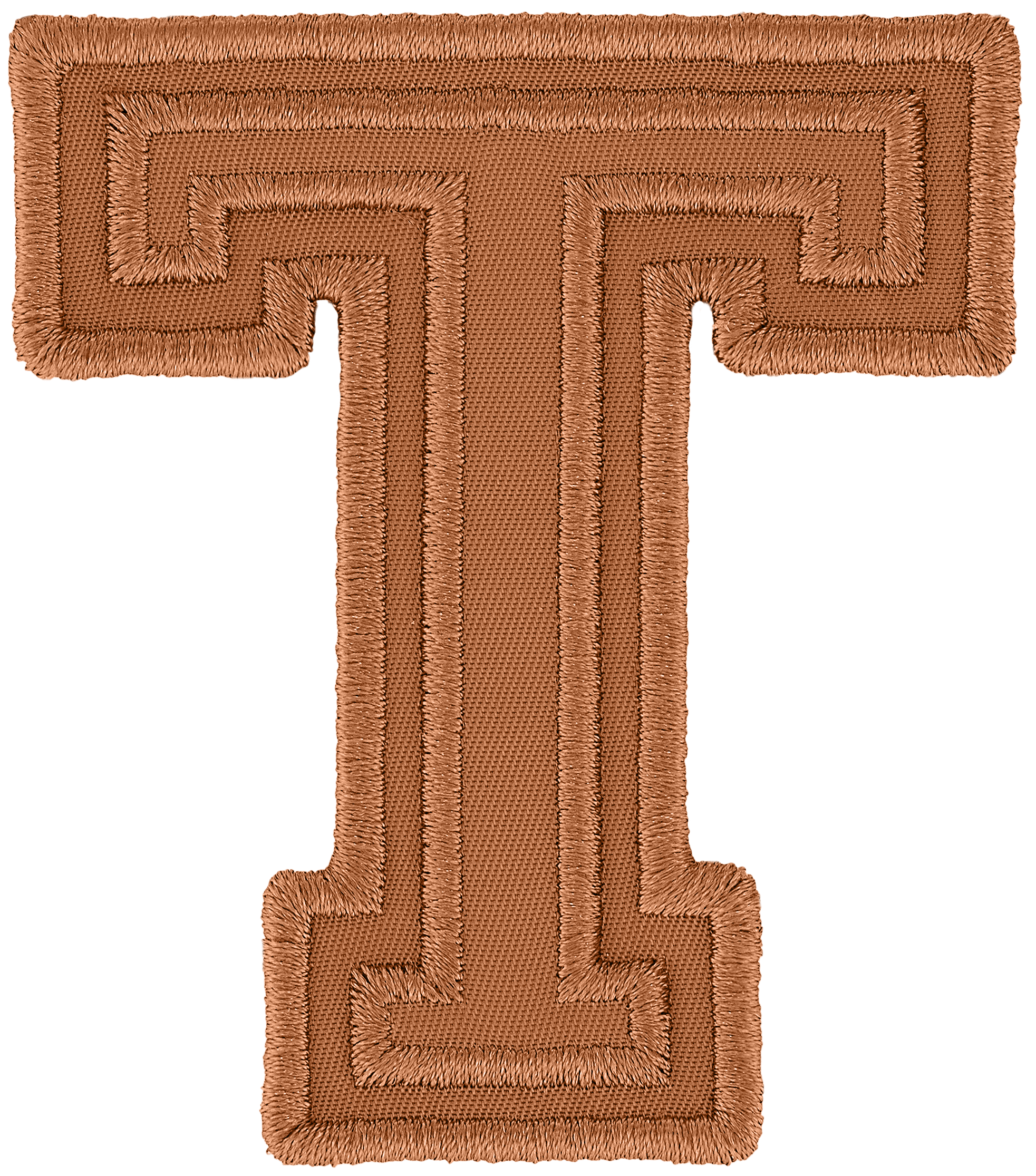 Camel Varsity Nylon Letter Patch