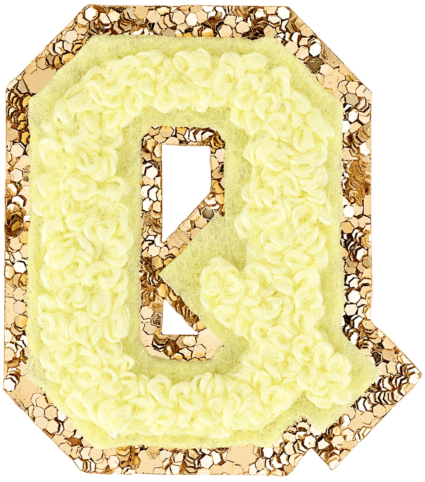 Banana Mini Glitter Varsity Letter Patch